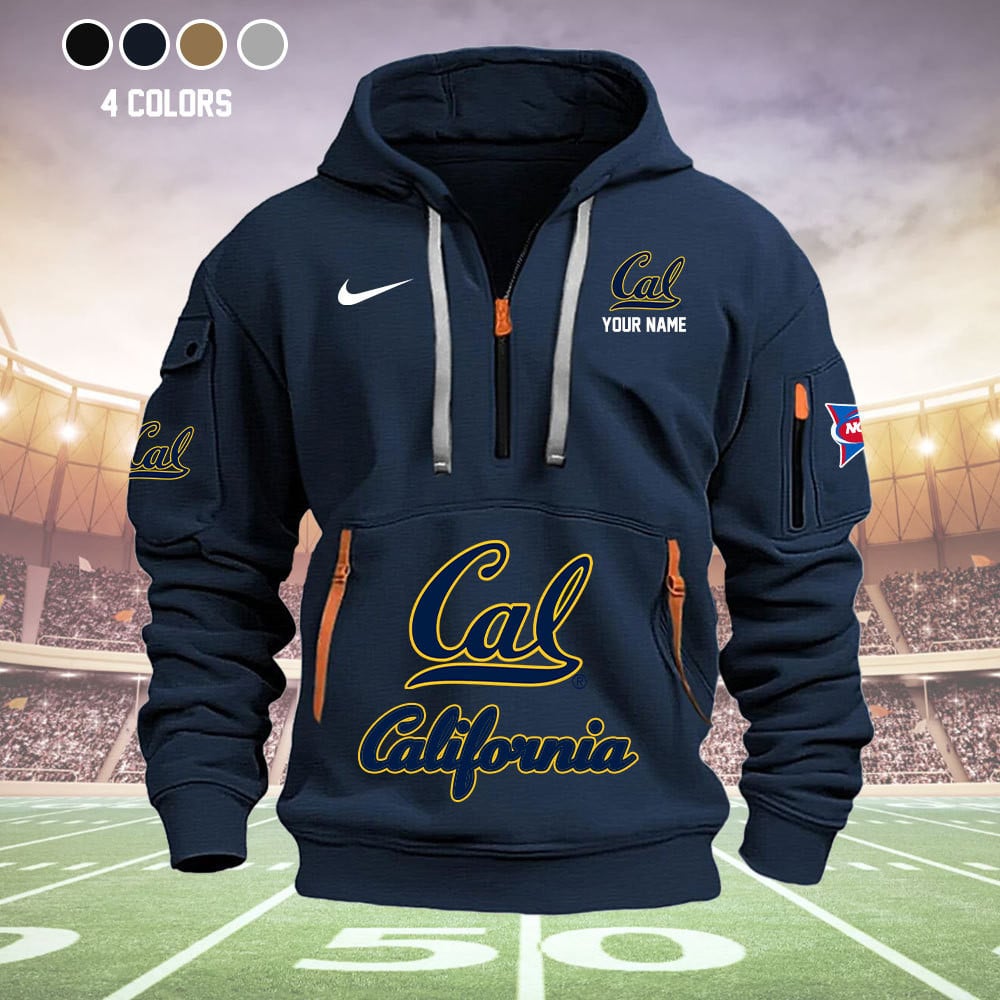California Golden Bears Quarter Zip Hoodie - Famjoys California Golden Bears Quarter Zip Hoodie - Famjoys