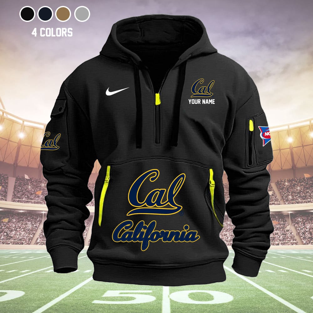 California Golden Bears Quarter Zip Hoodie - Famjoys California Golden Bears Quarter Zip Hoodie - Famjoys