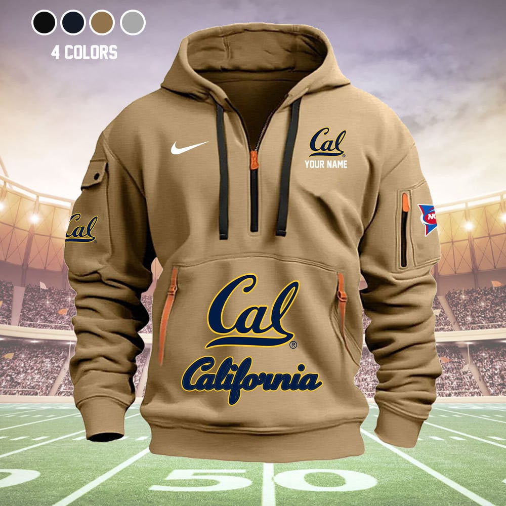 California Golden Bears Quarter Zip Hoodie - Famjoys California Golden Bears Quarter Zip Hoodie - Famjoys