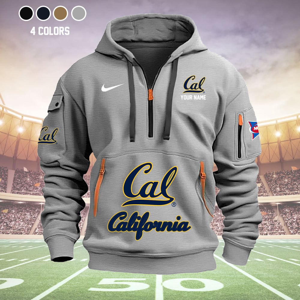 California Golden Bears Quarter Zip Hoodie - Famjoys California Golden Bears Quarter Zip Hoodie - Famjoys
