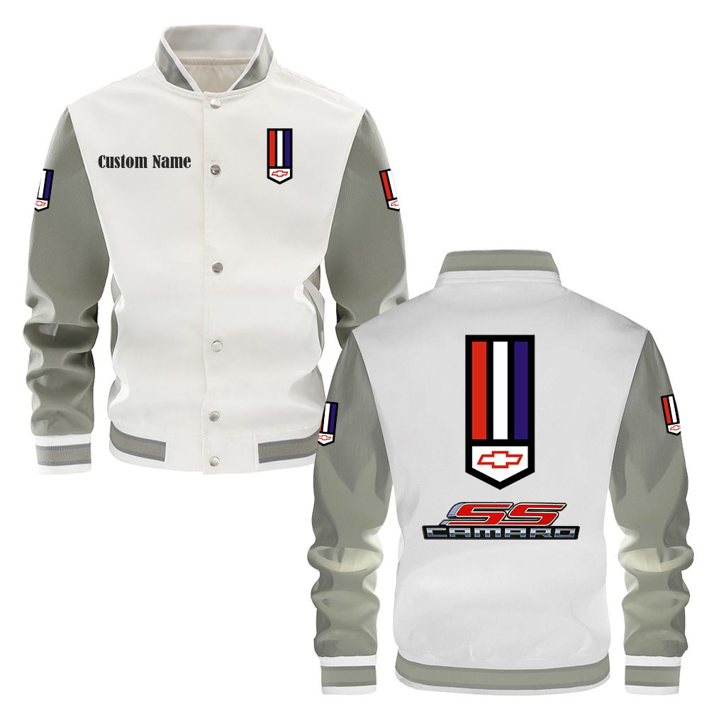 Camaro SS Varsity Jacket, Baseball jacket, Letterman Jacket Customize Name, Multicolor - Famjoys Camaro SS Varsity Jacket, Baseball jacket, Letterman Jacket Customize Name, Multicolor - Famjoys