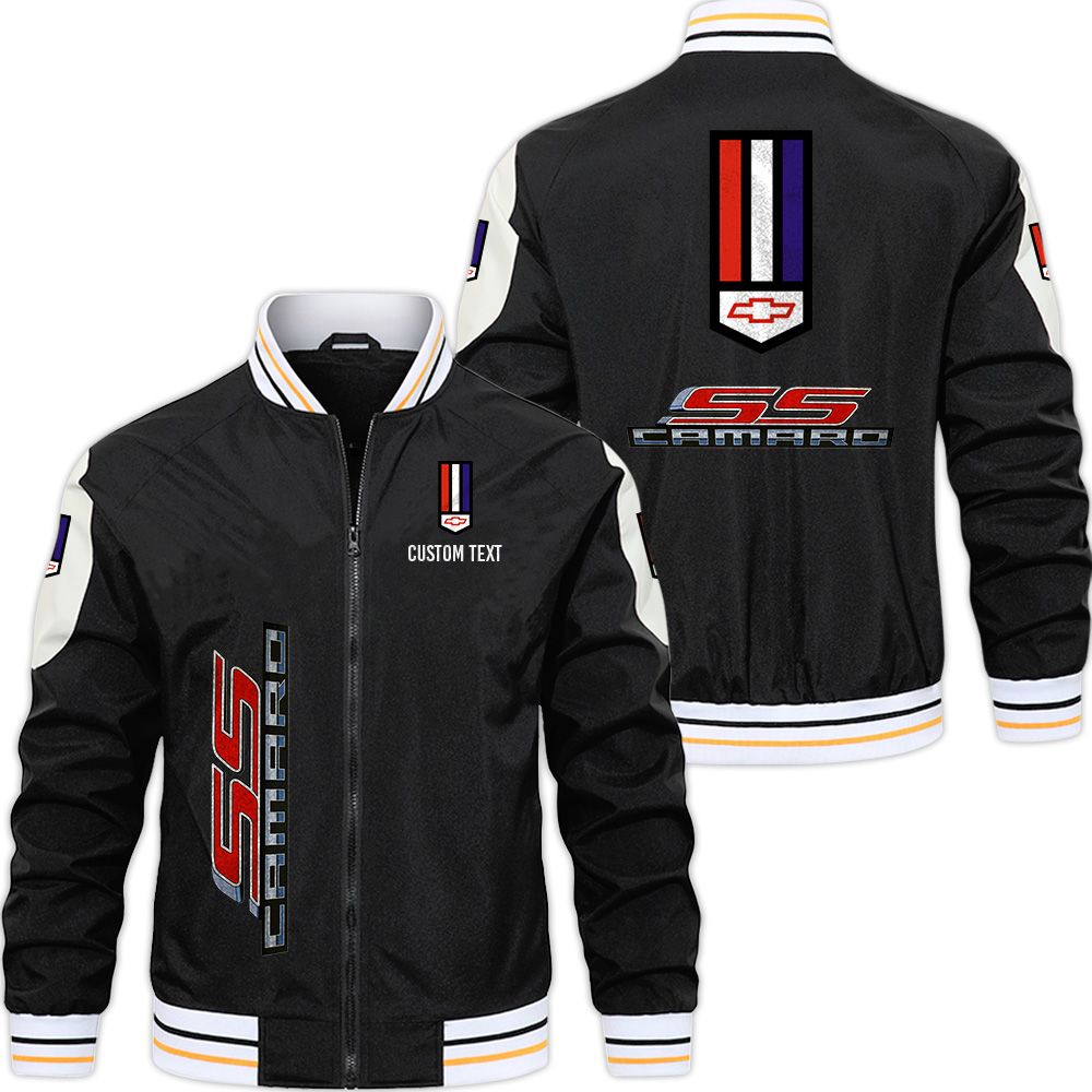 Camaro SS Varsity Jacket, Zipper Jackets Customize Name - Famjoys Camaro SS Varsity Jacket, Zipper Jackets Customize Name - Famjoys
