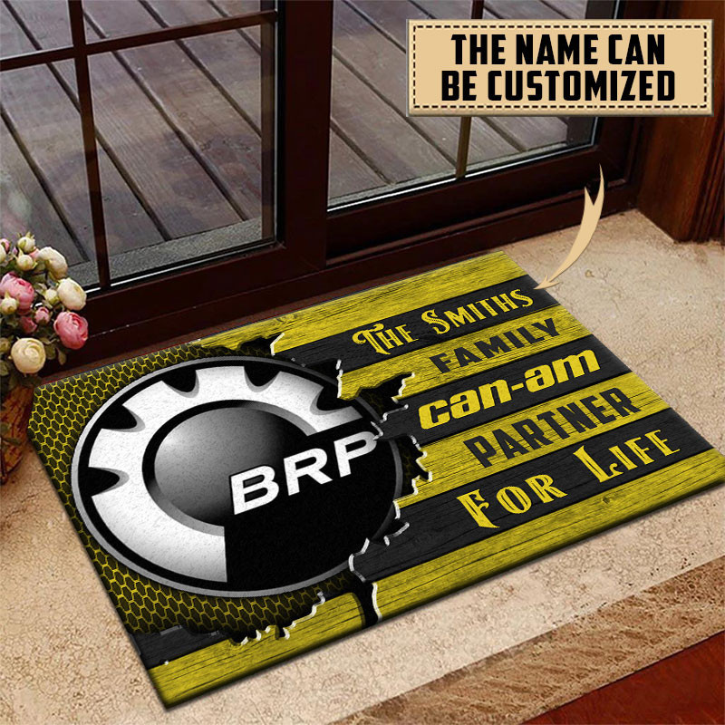 Can-Am Doormat Custom Name, Multicolor - Famjoys Can-Am Doormat Custom Name, Multicolor - Famjoys