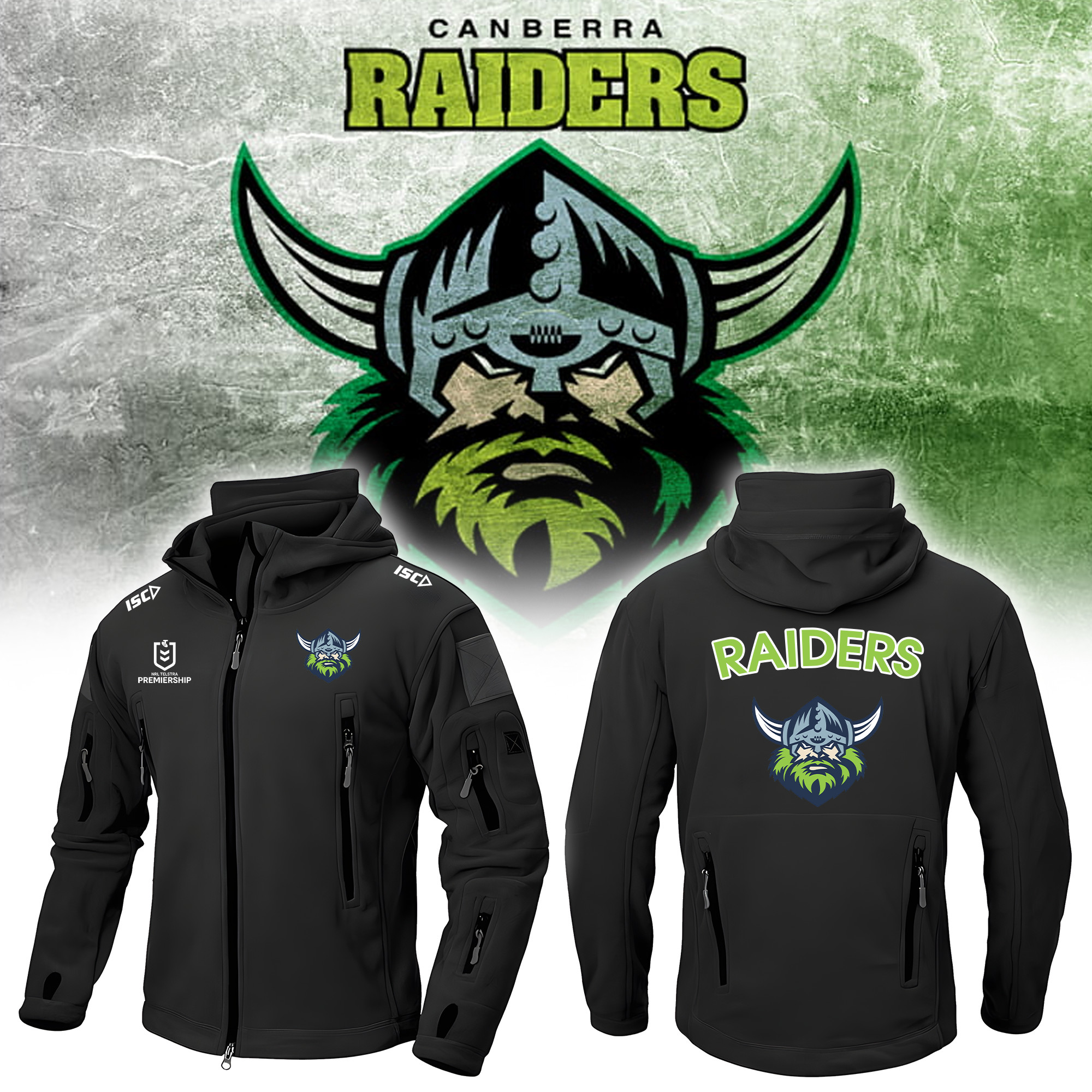 Canberra Raiders Army Jacket – Edition - Famjoys Canberra Raiders Army Jacket – Edition - Famjoys
