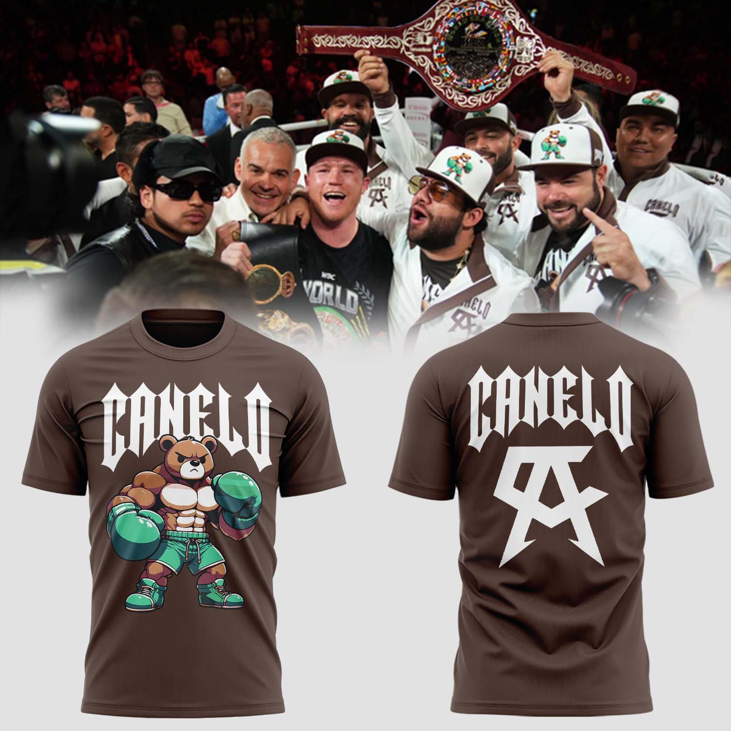 Canelo Bear T shirt - Famjoys Canelo Bear T shirt - Famjoys
