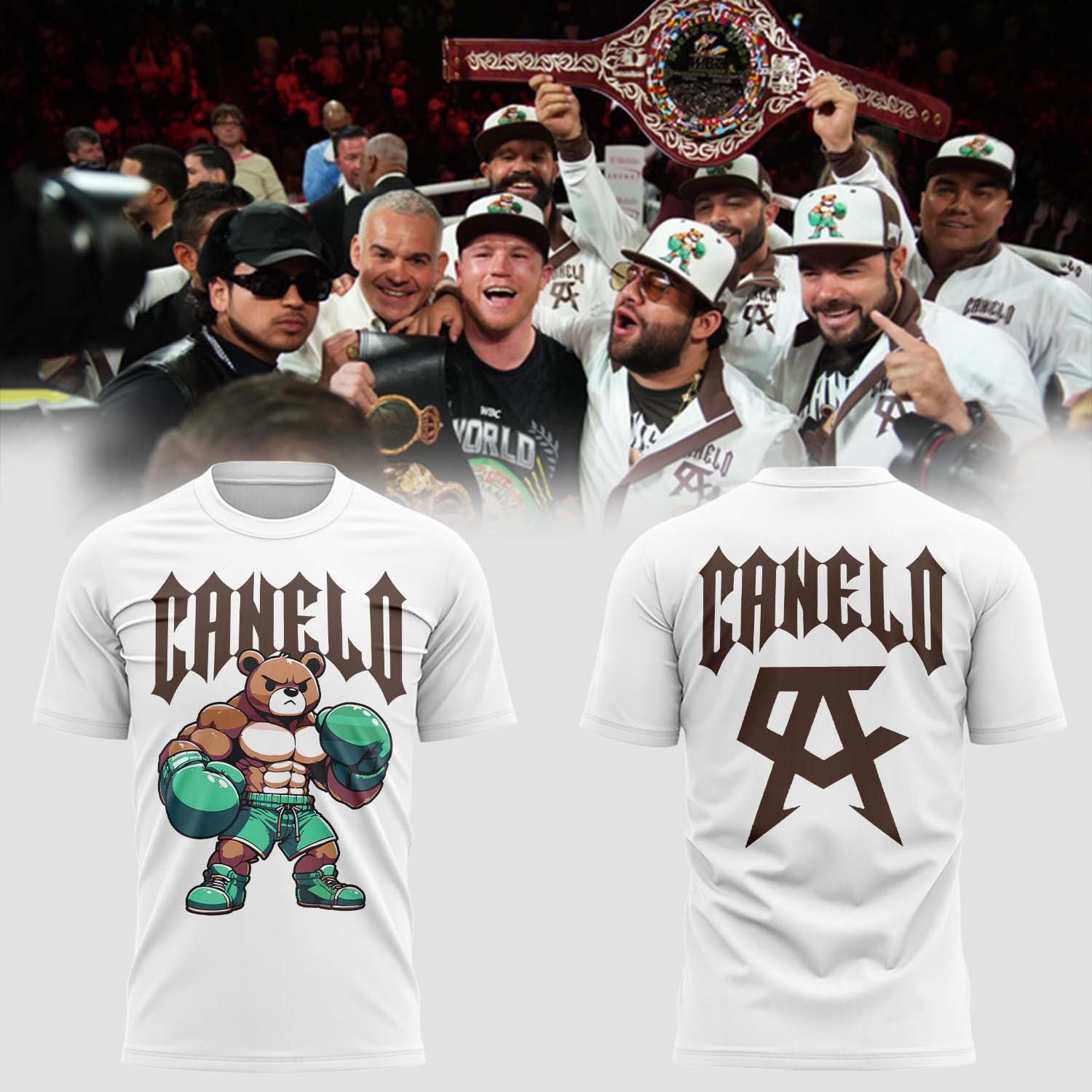 Canelo Bear T shirt - Famjoys Canelo Bear T shirt - Famjoys
