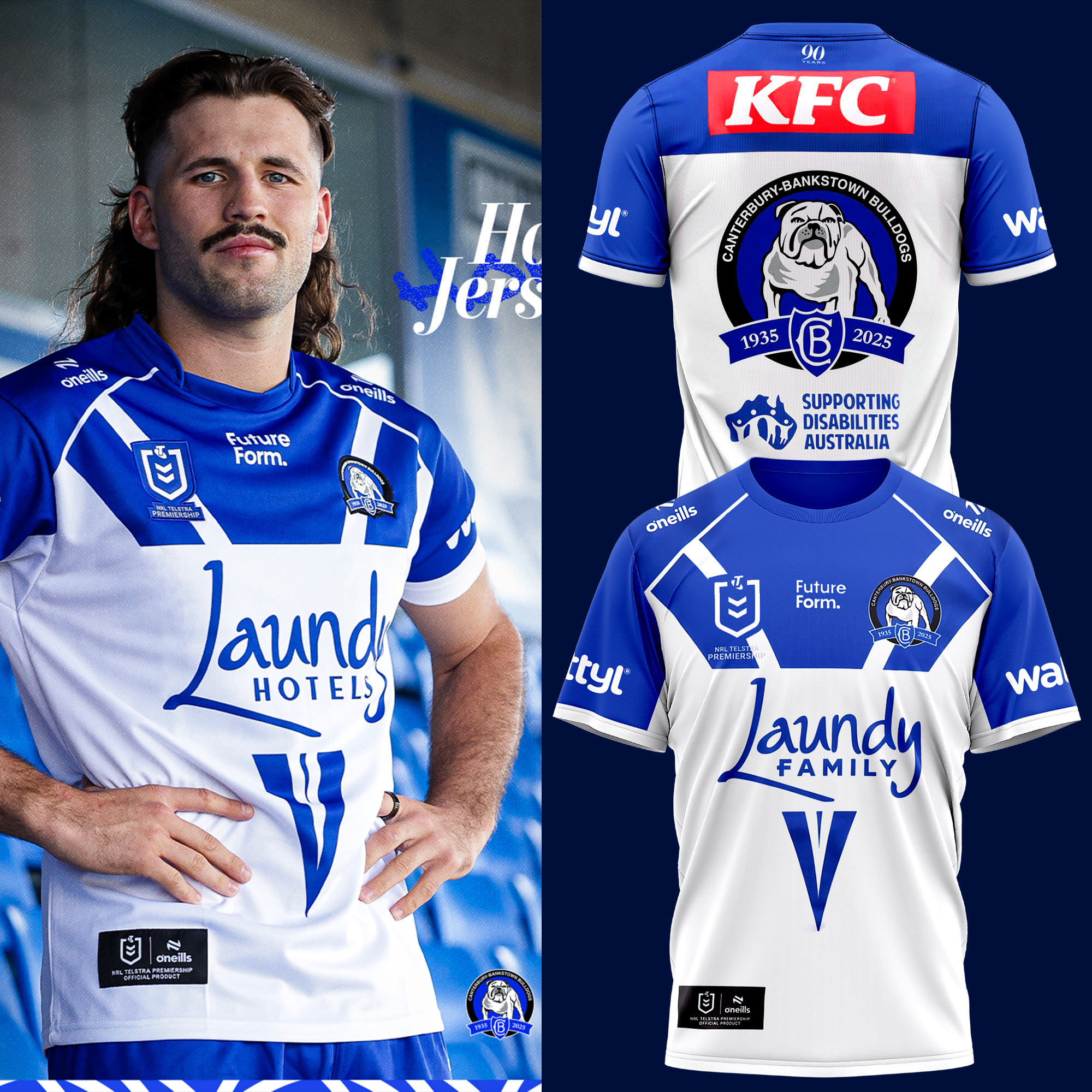 Canterbury-Bankstown Bulldogs 2025 Tee - Famjoys Canterbury-Bankstown Bulldogs 2025 Tee - Famjoys