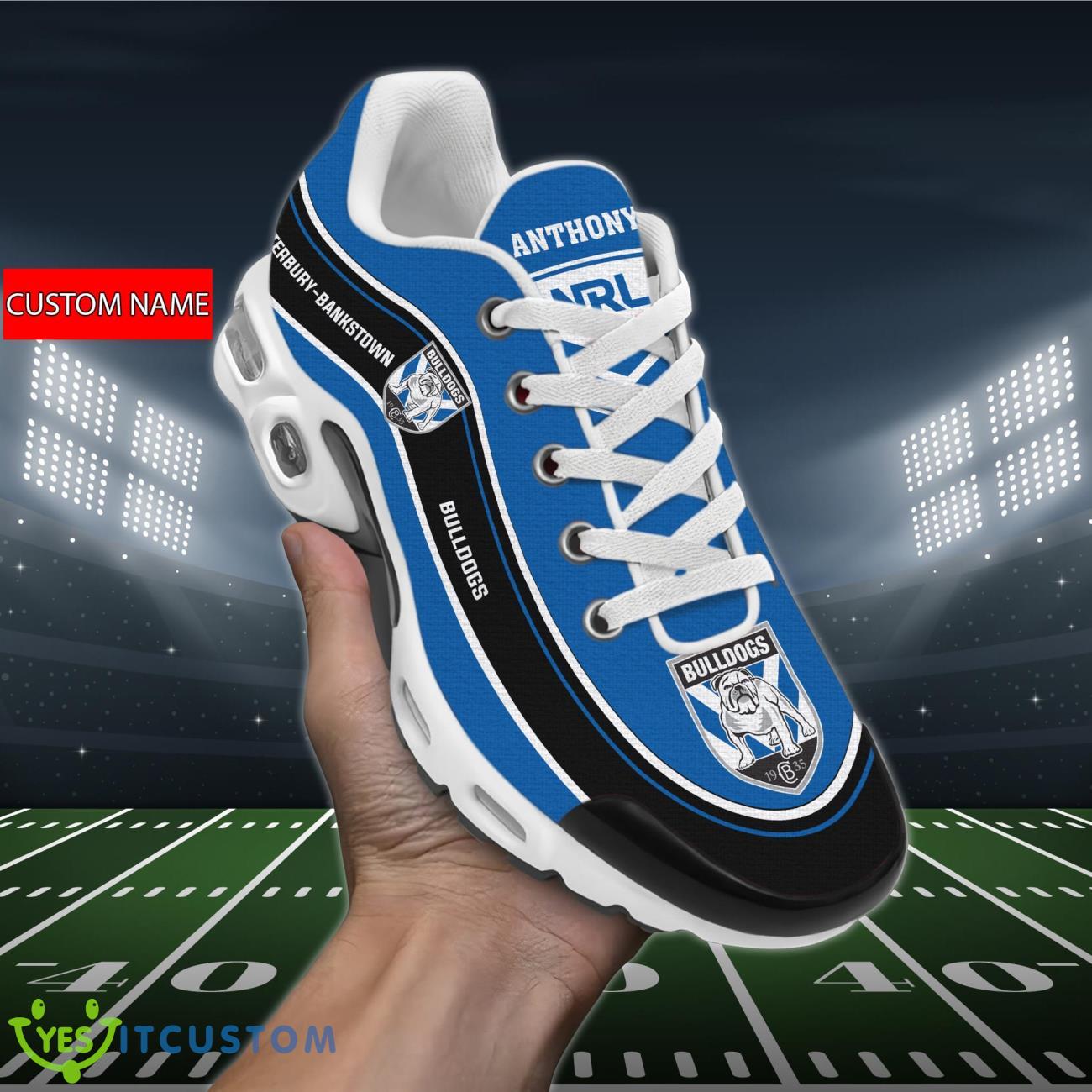 Canterbury-Bankstown Bulldogs Personalized Name Air Cushion Sports Shoes Sneaker KLTNS220217 - Famjoys Canterbury-Bankstown Bulldogs Personalized Name Air Cushion Sports Shoes Sneaker KLTNS220217 - Famjoys