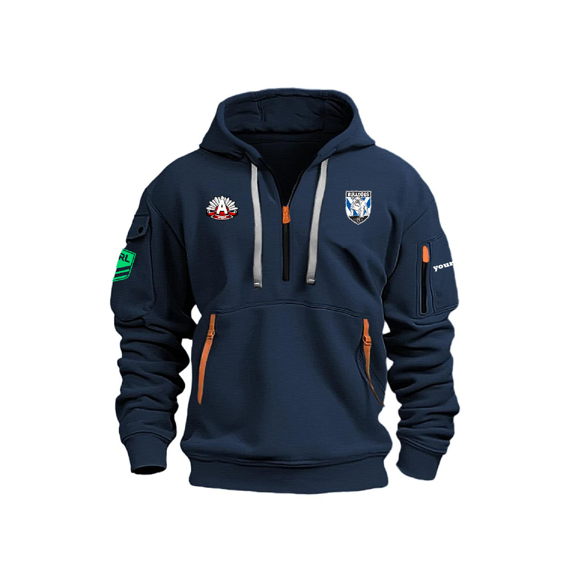 Canterbury Bulldogs ANZAC Day New Hoodie - Famjoys Canterbury Bulldogs ANZAC Day New Hoodie - Famjoys