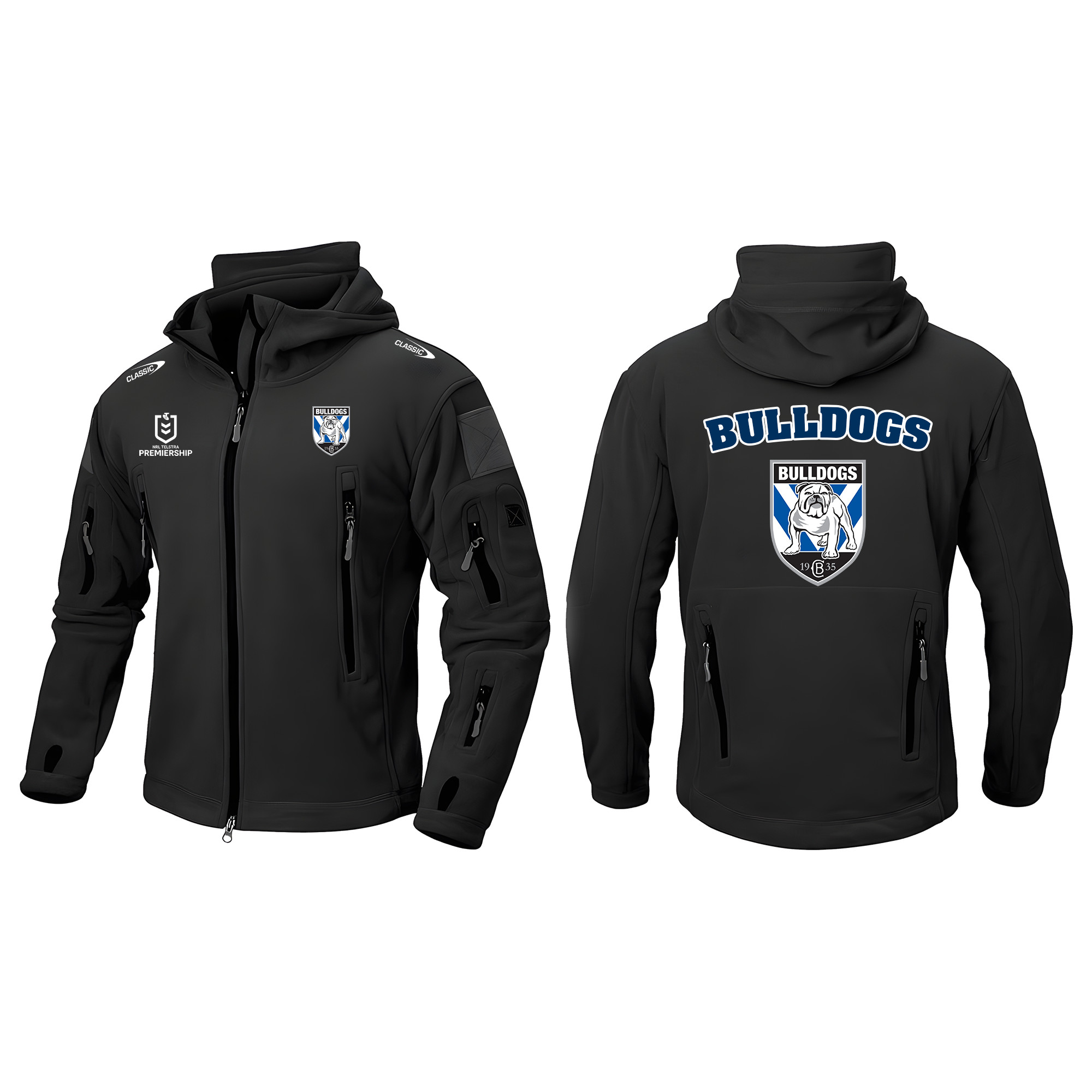Canterbury Bulldogs Army Jacket – Edition - Famjoys Canterbury Bulldogs Army Jacket – Edition - Famjoys