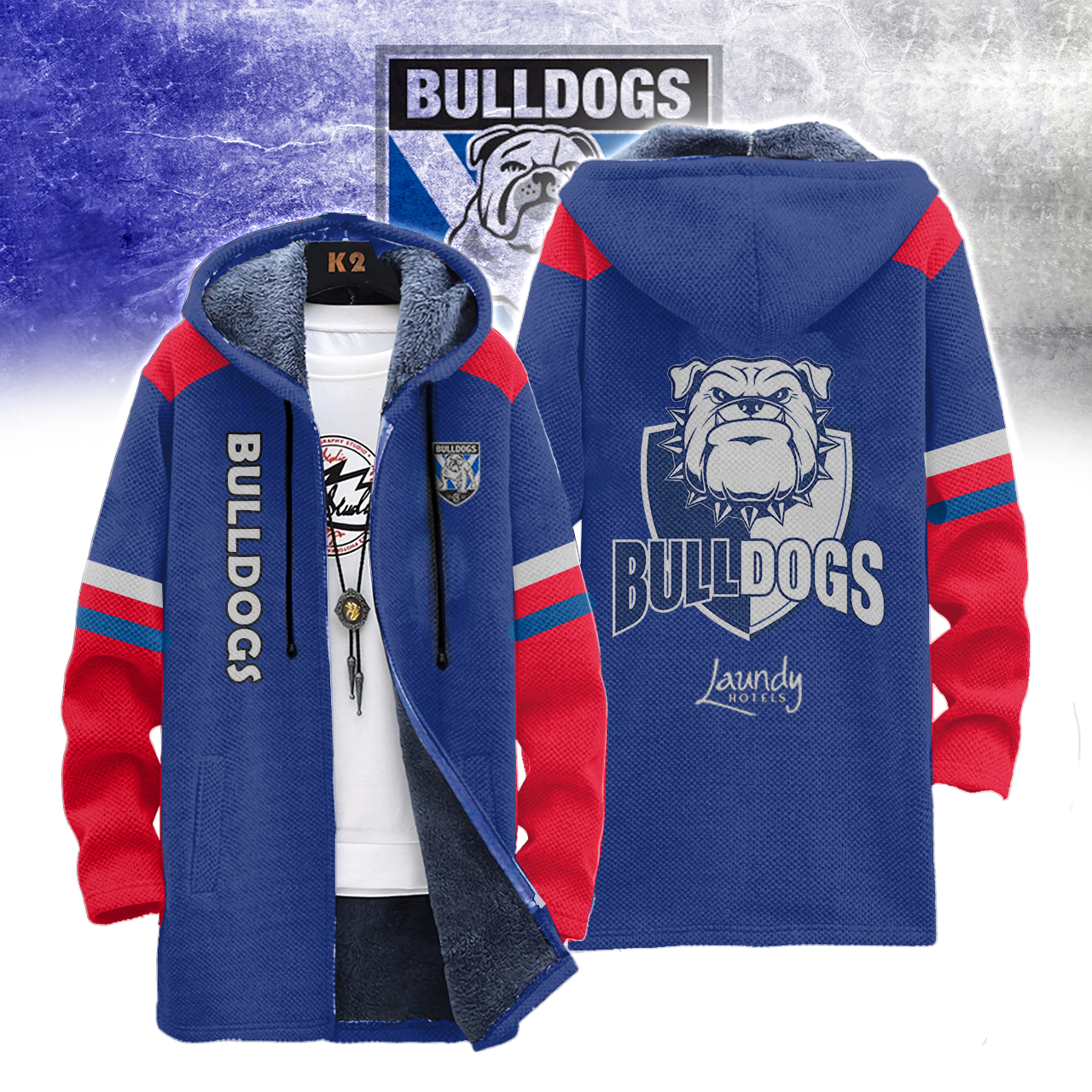 Canterbury Bulldogs Fleece Wind Jacket Limited - Famjoys Canterbury Bulldogs Fleece Wind Jacket Limited - Famjoys