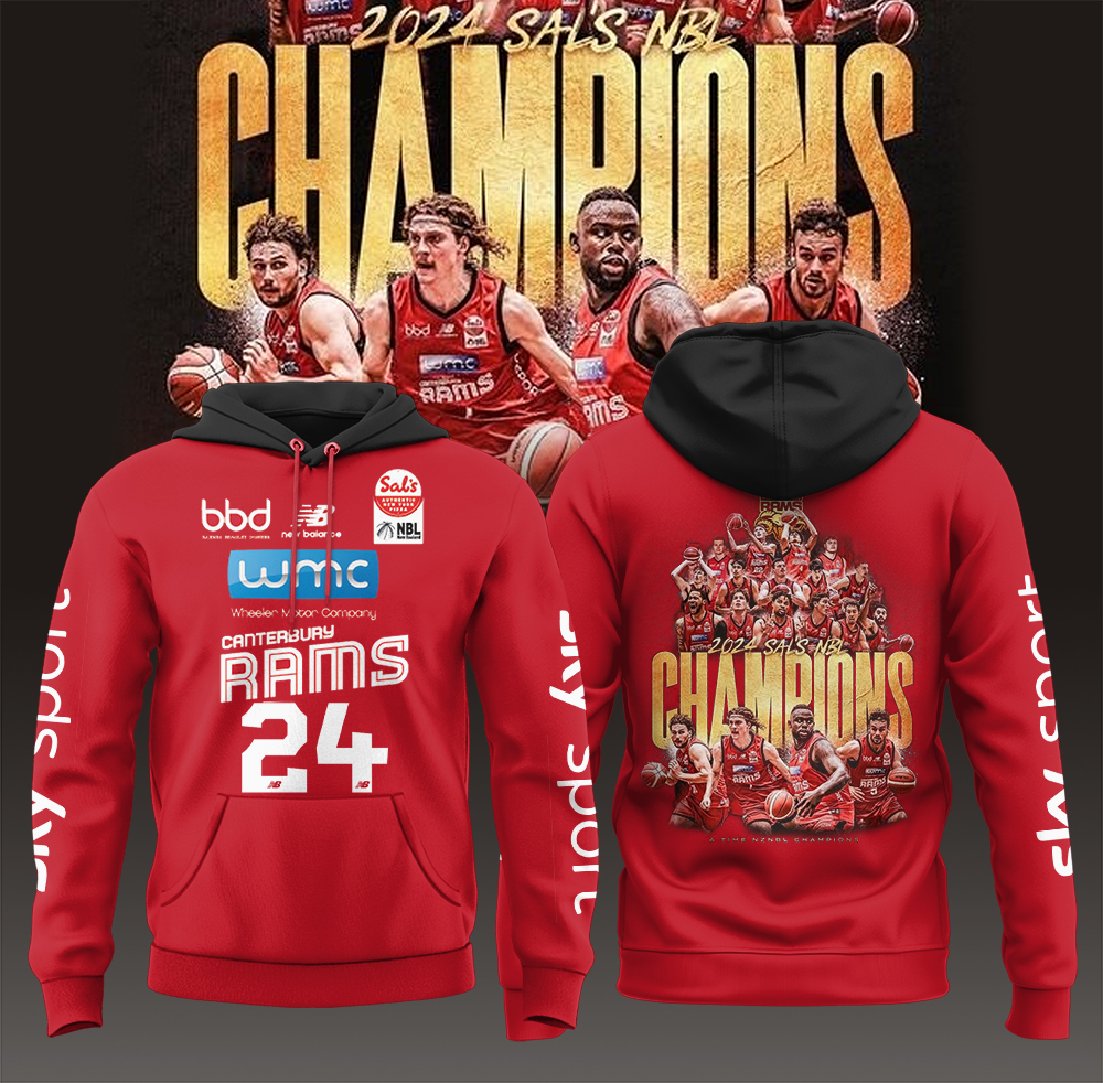 Canterbury Rams Champions NBL NEW ZEALAND Hoodie - Famjoys Canterbury Rams Champions NBL NEW ZEALAND Hoodie - Famjoys
