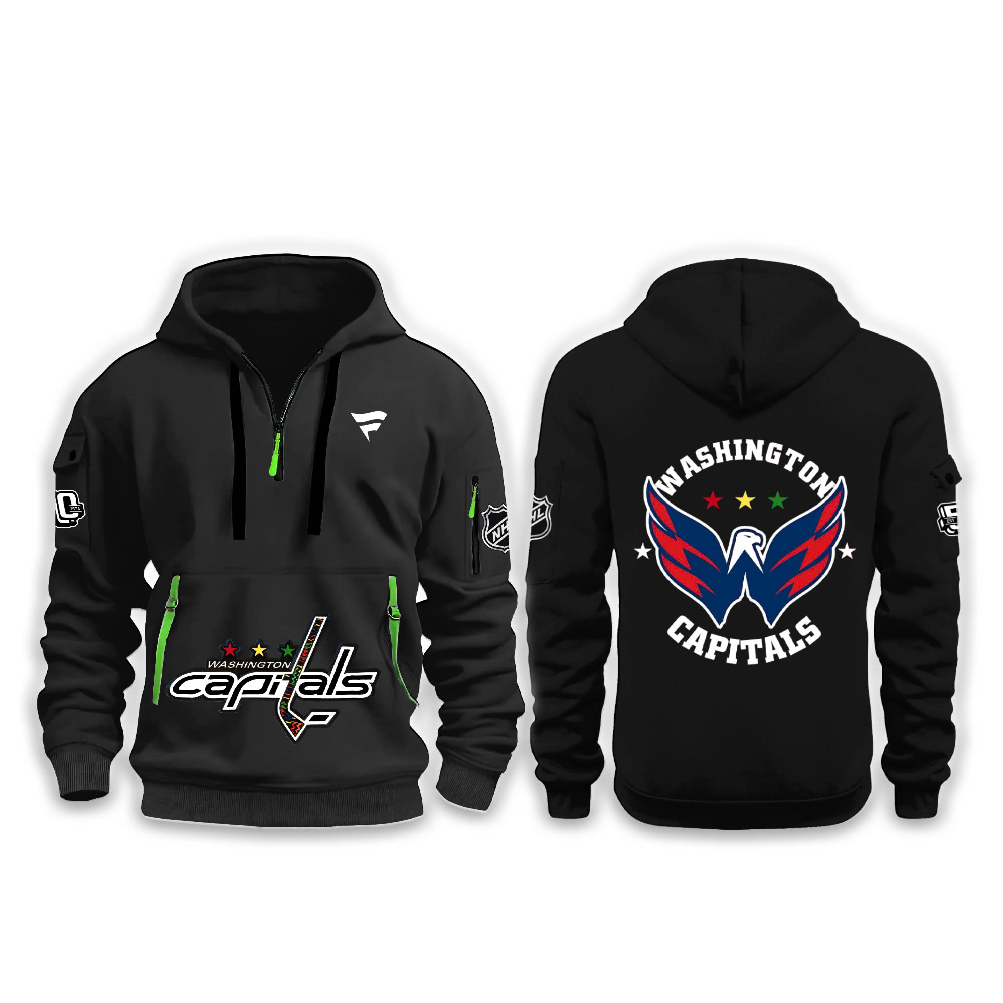 Capitals unveil Black History Month specialty Black H115 New Hoodie - Famjoys Capitals unveil Black History Month specialty Black H115 New Hoodie - Famjoys