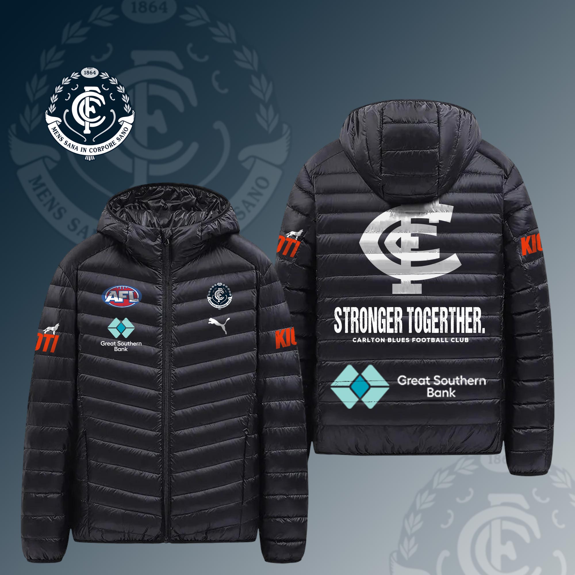 Carlton Blues  AFL 2D Down Jacket