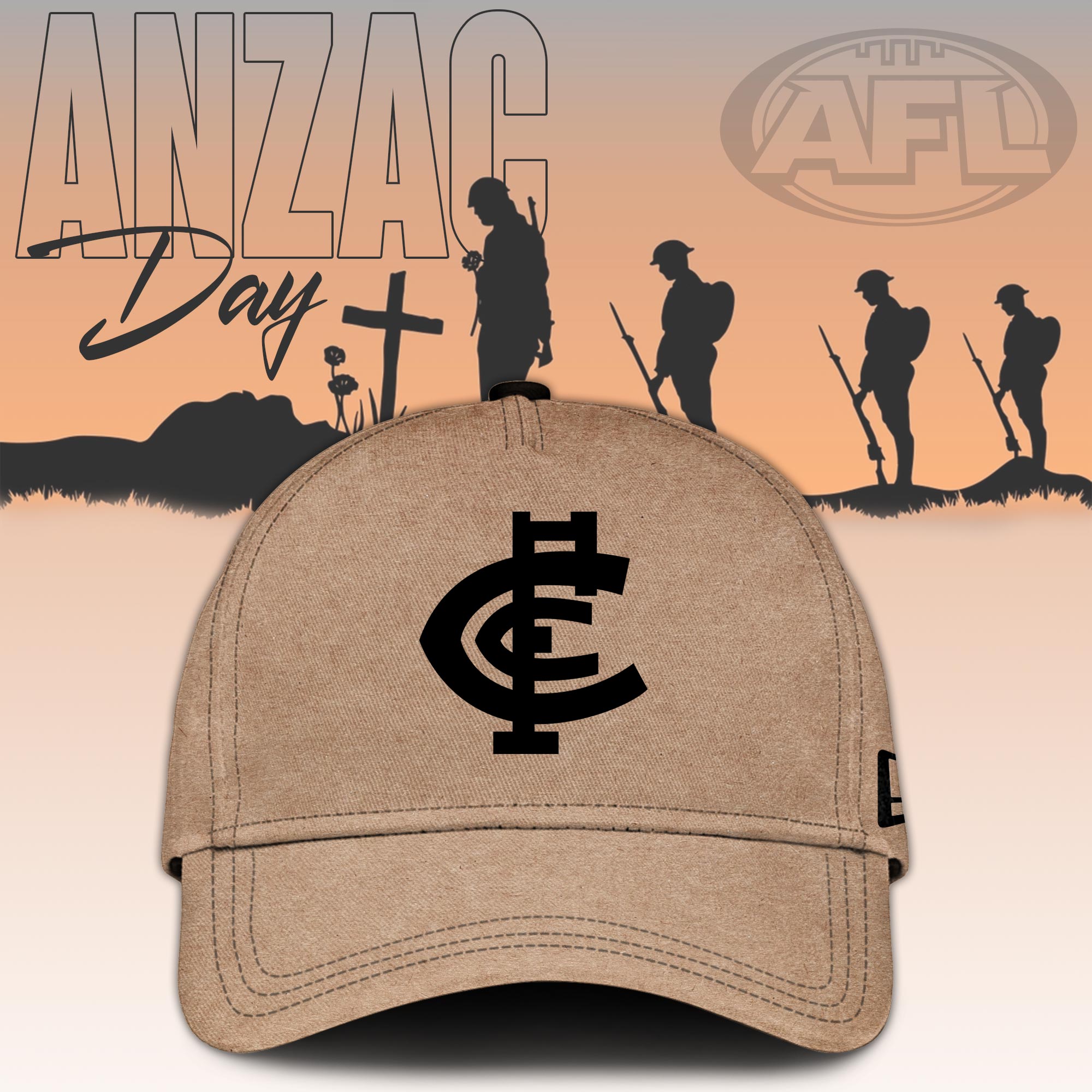 Carlton Blues AFL Anzac Day Hoodie - Famjoys Carlton Blues AFL Anzac Day Hoodie - Famjoys
