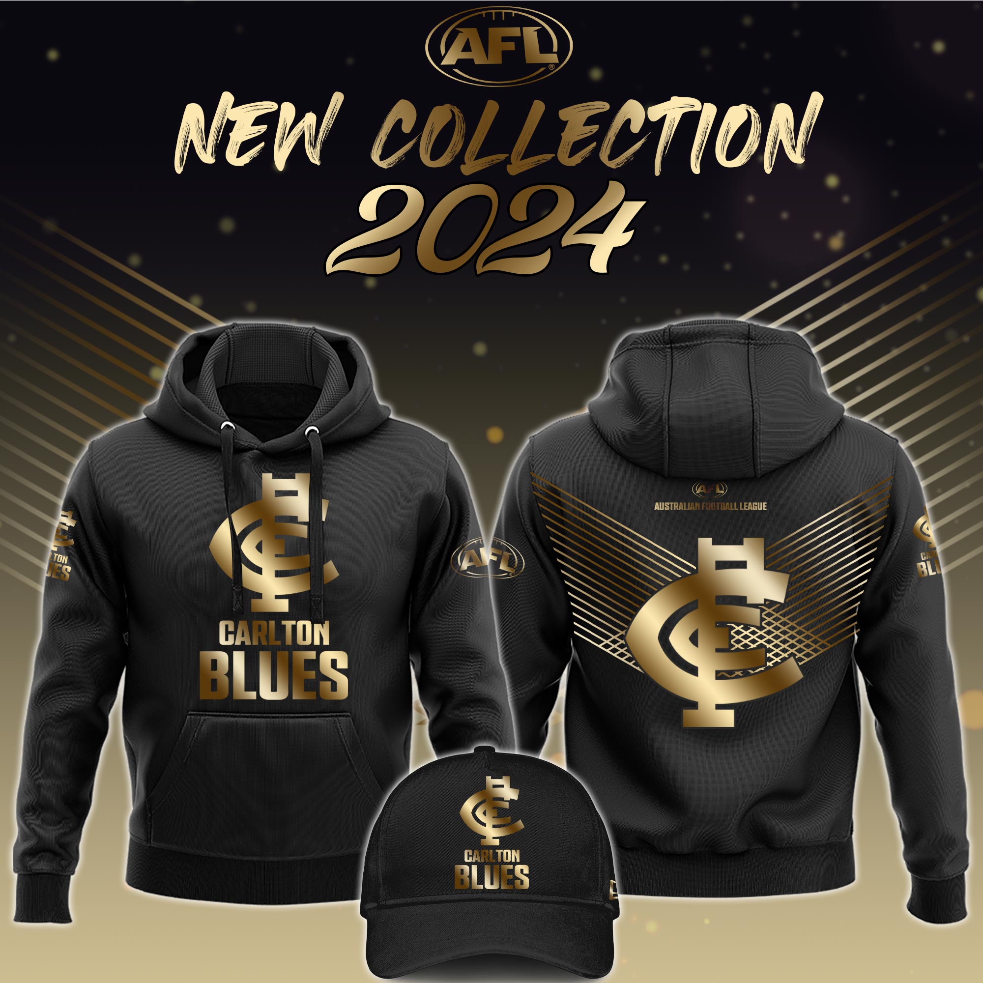 Carlton Blues AFL Hoodie - Famjoys Carlton Blues AFL Hoodie - Famjoys