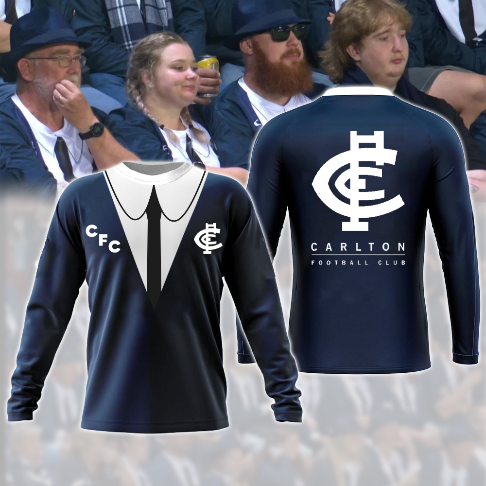 Carlton Blues AFL Long Sleeve Fans - Famjoys Carlton Blues AFL Long Sleeve Fans - Famjoys