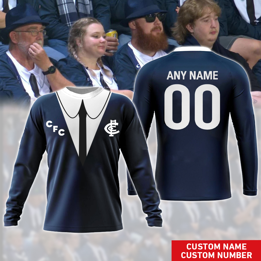 Carlton Blues AFL Long Sleeve Fans - Famjoys Carlton Blues AFL Long Sleeve Fans - Famjoys