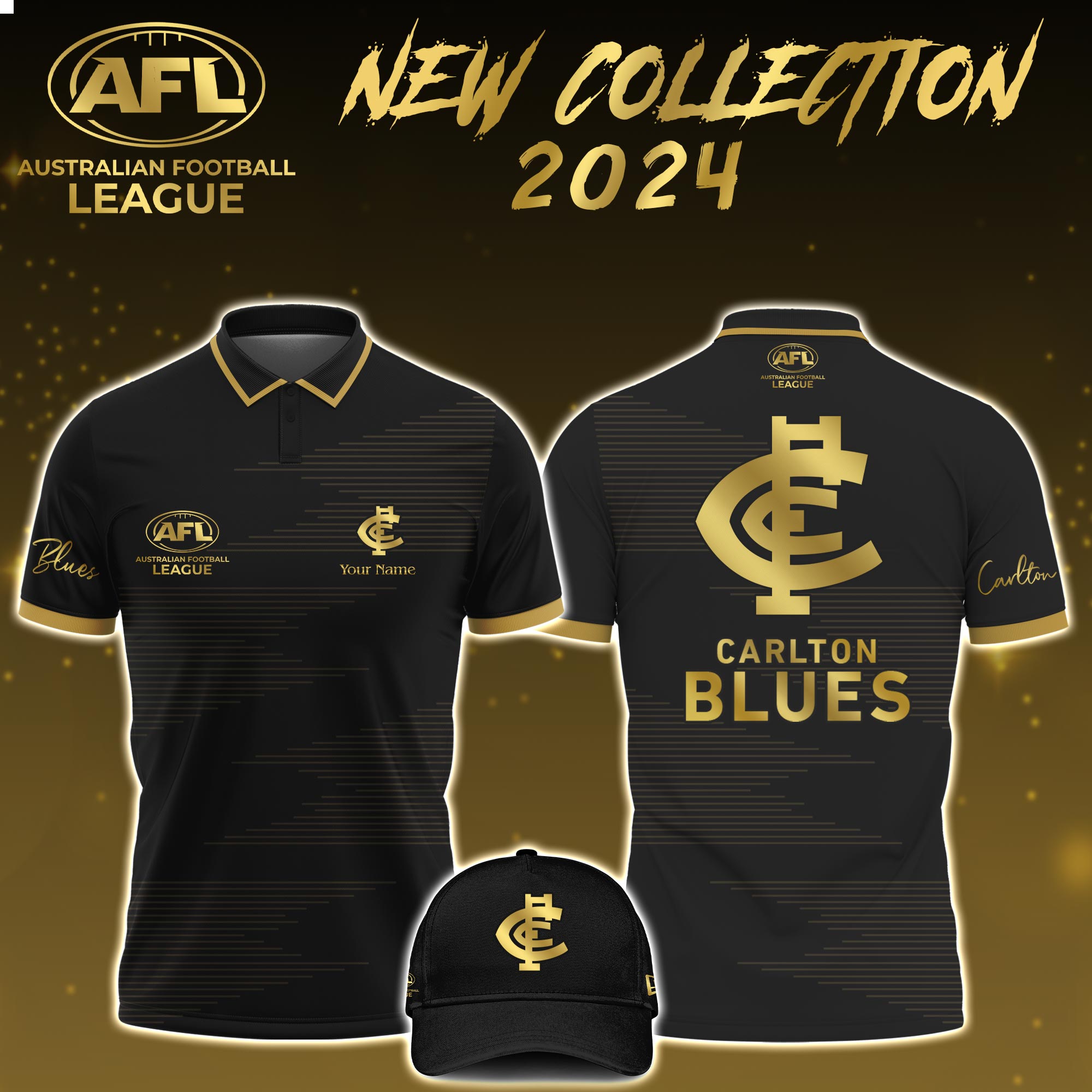 Carlton Blues AFL Polo - Famjoys Carlton Blues AFL Polo - Famjoys
