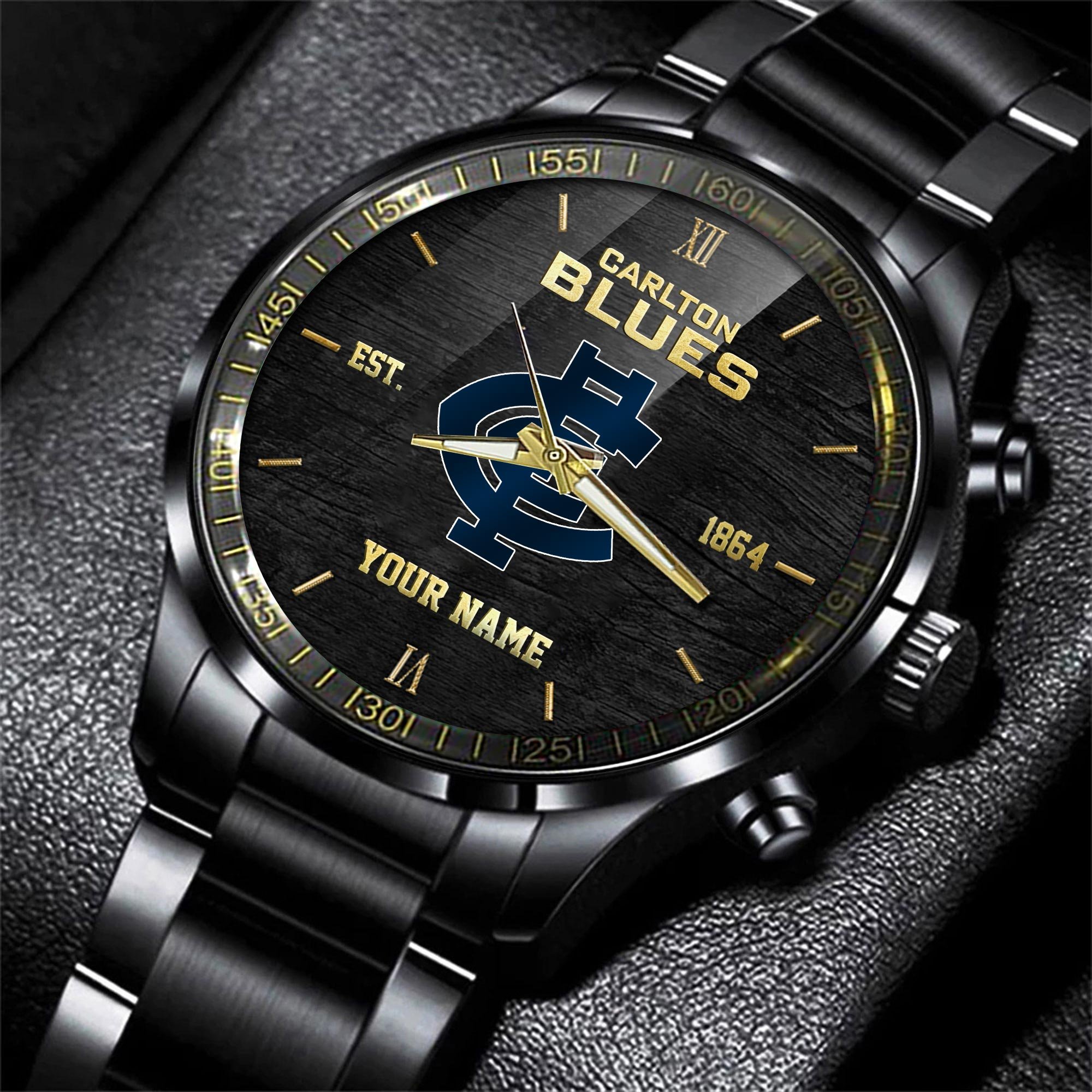Carlton Blues Black Fashion Watch Custom Your Name V1 - Famjoys Carlton Blues Black Fashion Watch Custom Your Name V1 - Famjoys