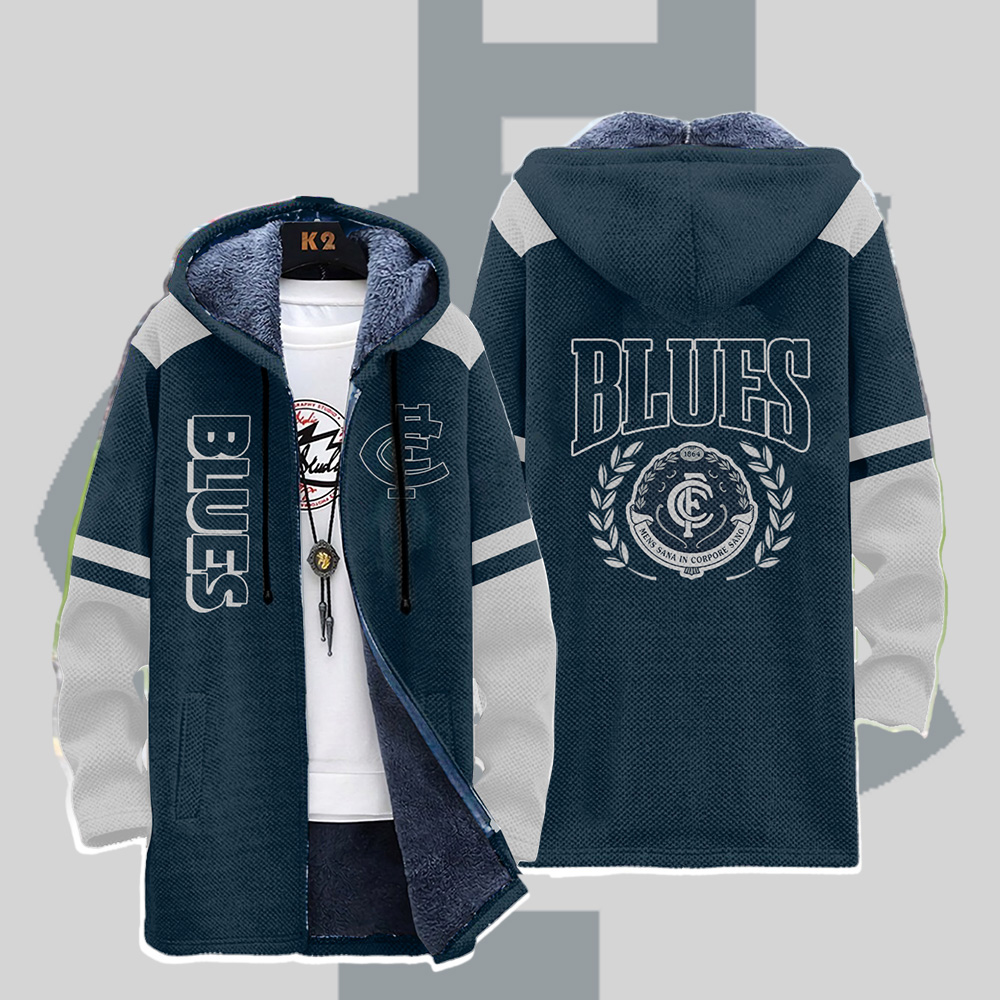 Carlton Blues Fleece Wind Jacket - Famjoys Carlton Blues Fleece Wind Jacket - Famjoys
