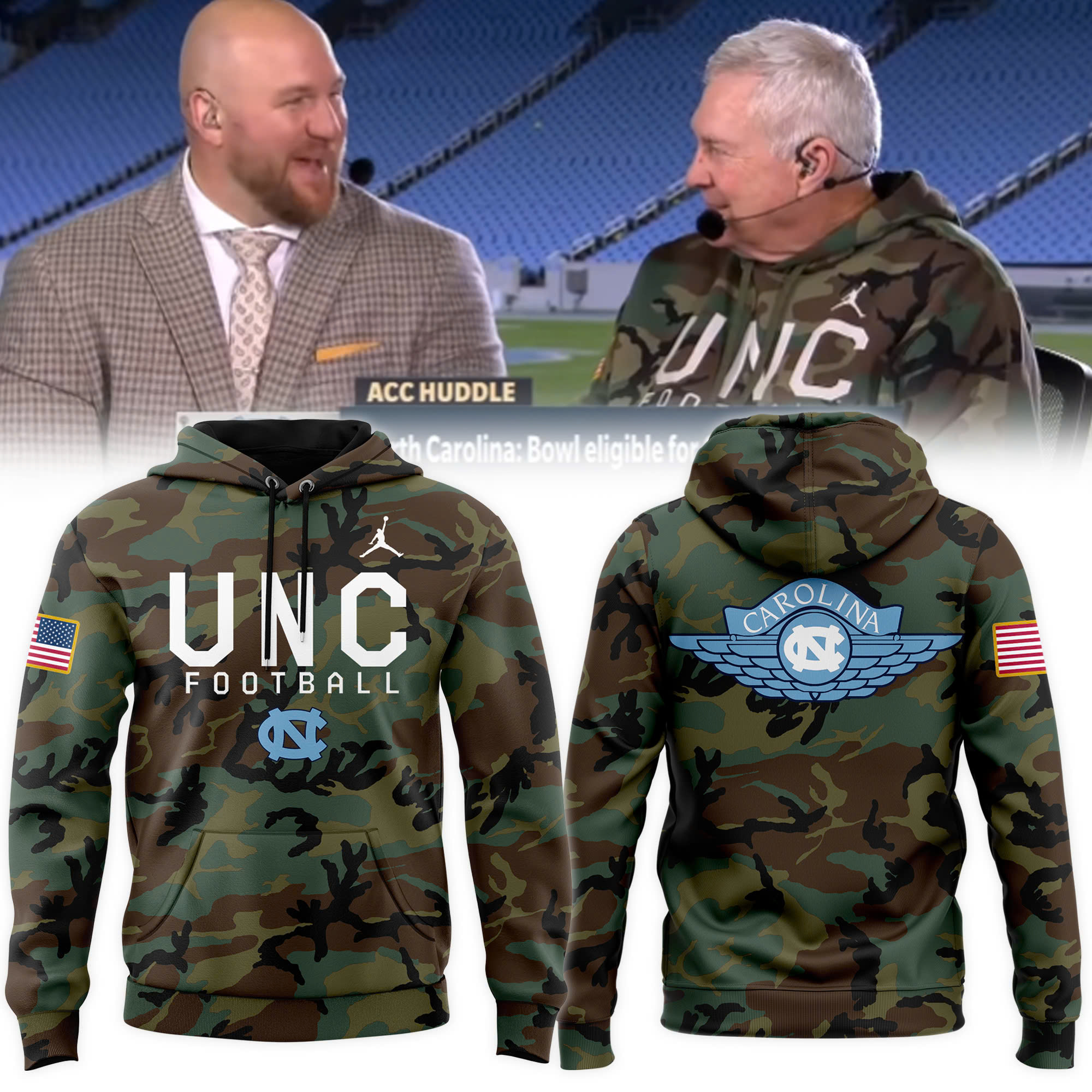 Carolina Football Arctic Camo Salute to Service Club Fleece Pullover Hoodie - Famjoys Carolina Football Arctic Camo Salute to Service Club Fleece Pullover Hoodie - Famjoys