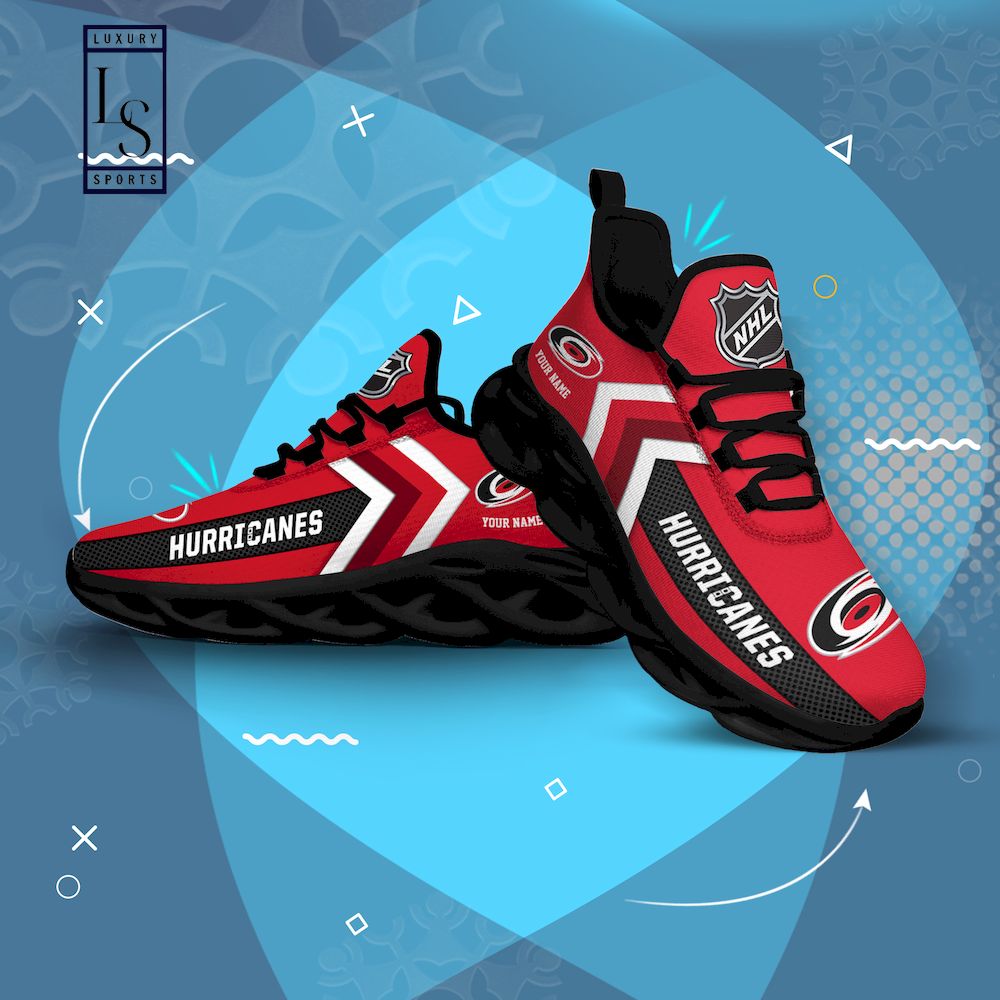 Carolina Hurricanes NHL Personalized Max Soul Shoes - Famjoys Carolina Hurricanes NHL Personalized Max Soul Shoes - Famjoys