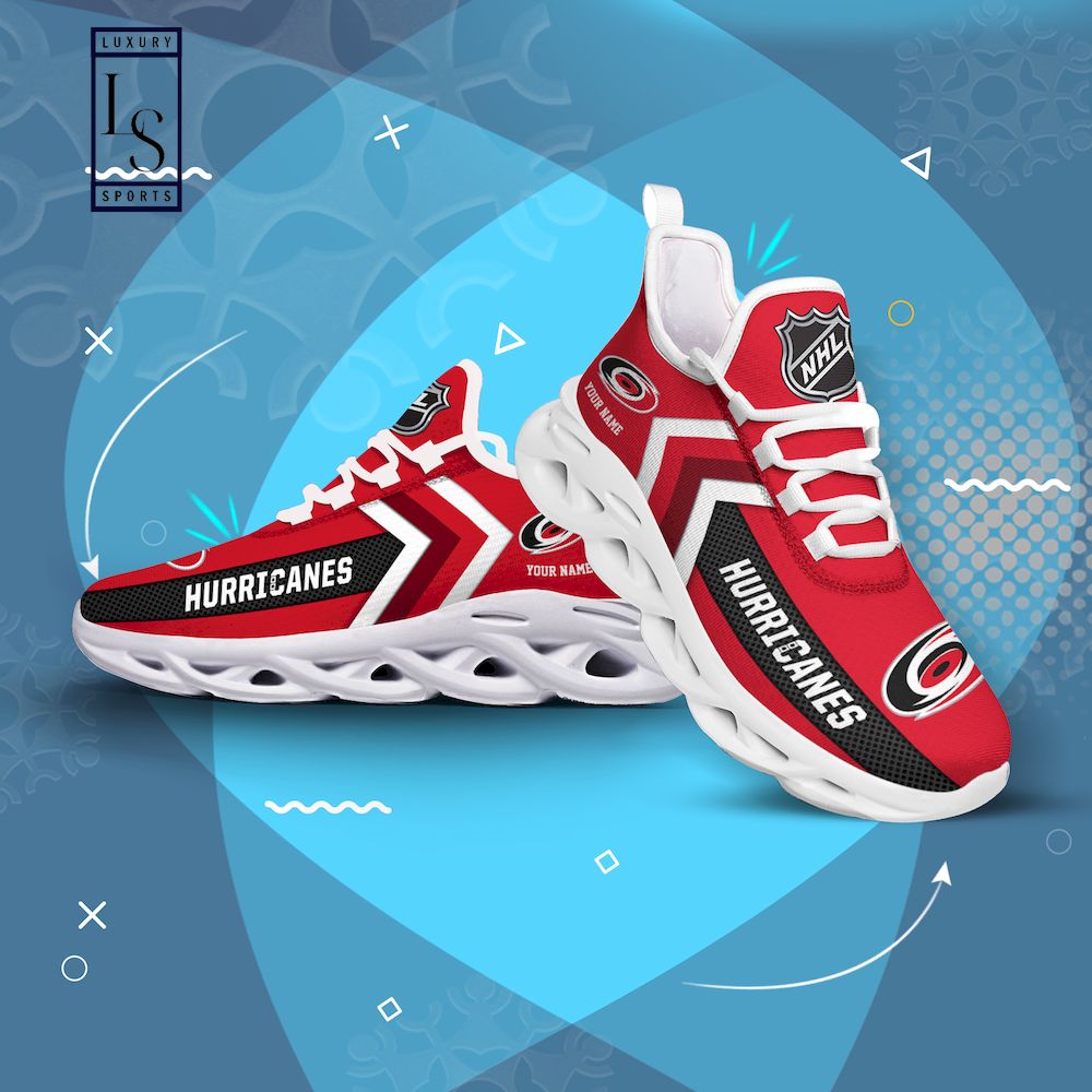 Carolina Hurricanes NHL Personalized Max Soul Shoes - Famjoys Carolina Hurricanes NHL Personalized Max Soul Shoes - Famjoys