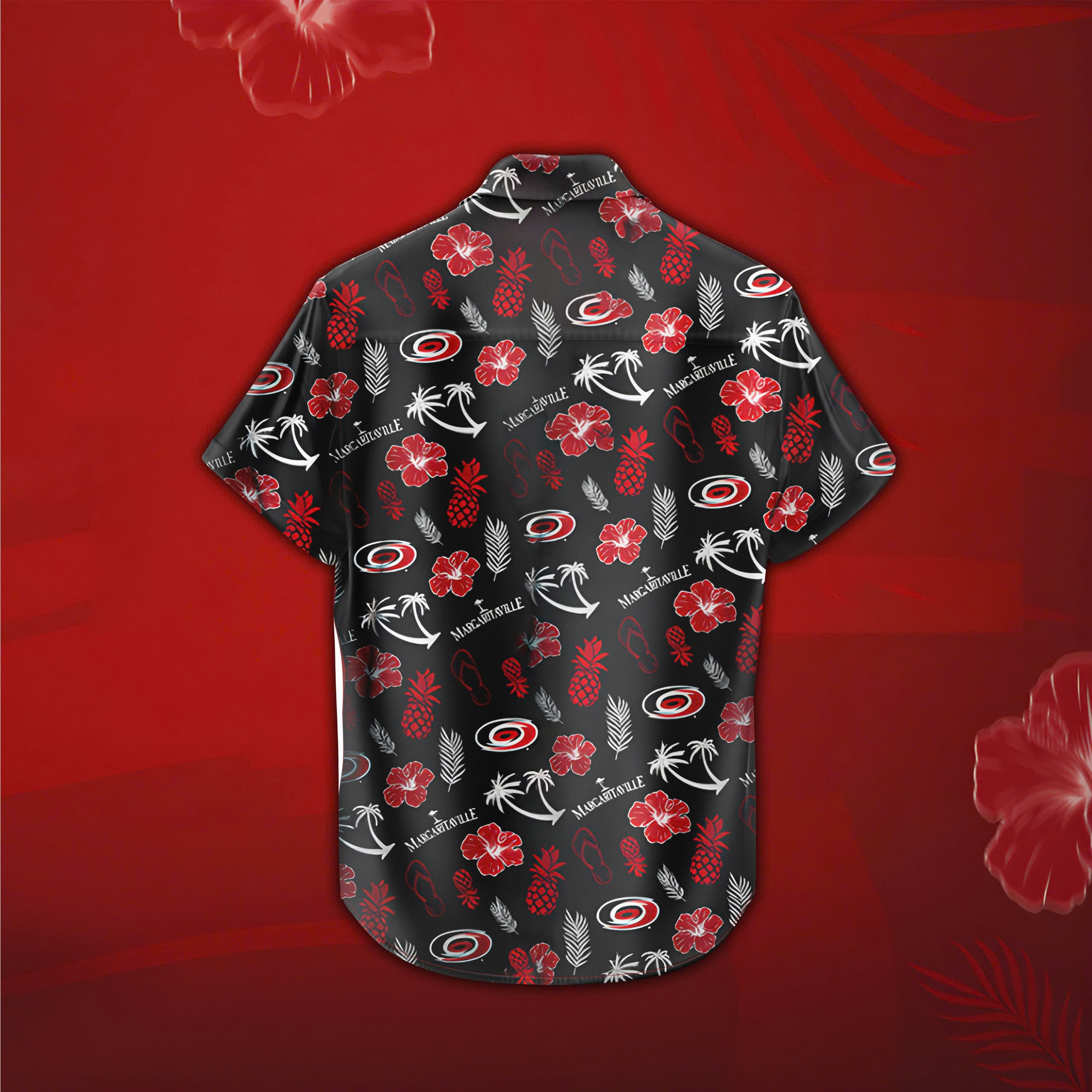 Carolina Hurricanes x Margaritaville Night Premium Hawaii Shirt - Famjoys Carolina Hurricanes x Margaritaville Night Premium Hawaii Shirt - Famjoys