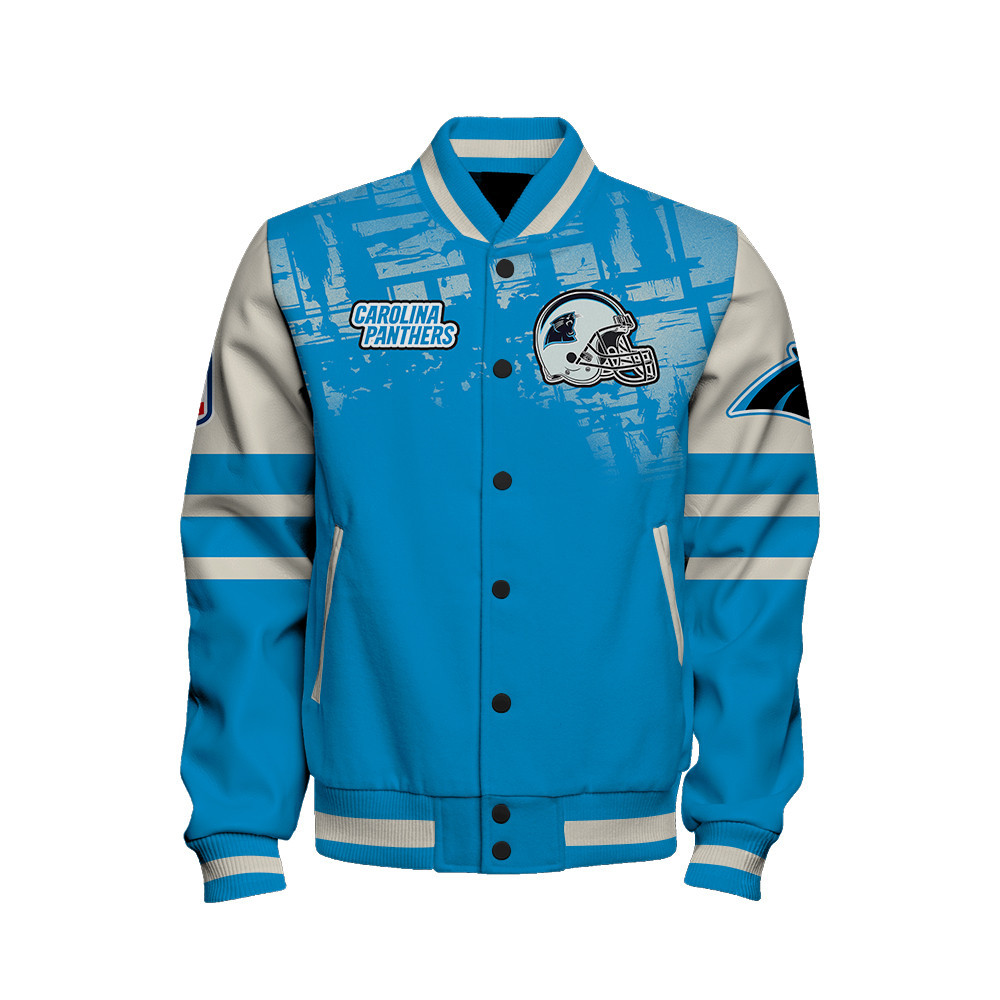 Carolina Panthers - A Class Above Unisex Varsity Jacket - Famjoys Carolina Panthers - A Class Above Unisex Varsity Jacket - Famjoys