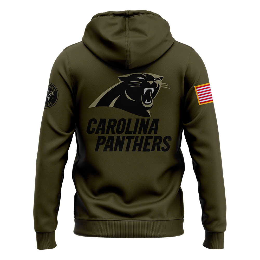 Carolina Panthers Camo Salute to Service Club Fleece Pullover Hoodie - Famjoys Carolina Panthers Camo Salute to Service Club Fleece Pullover Hoodie - Famjoys