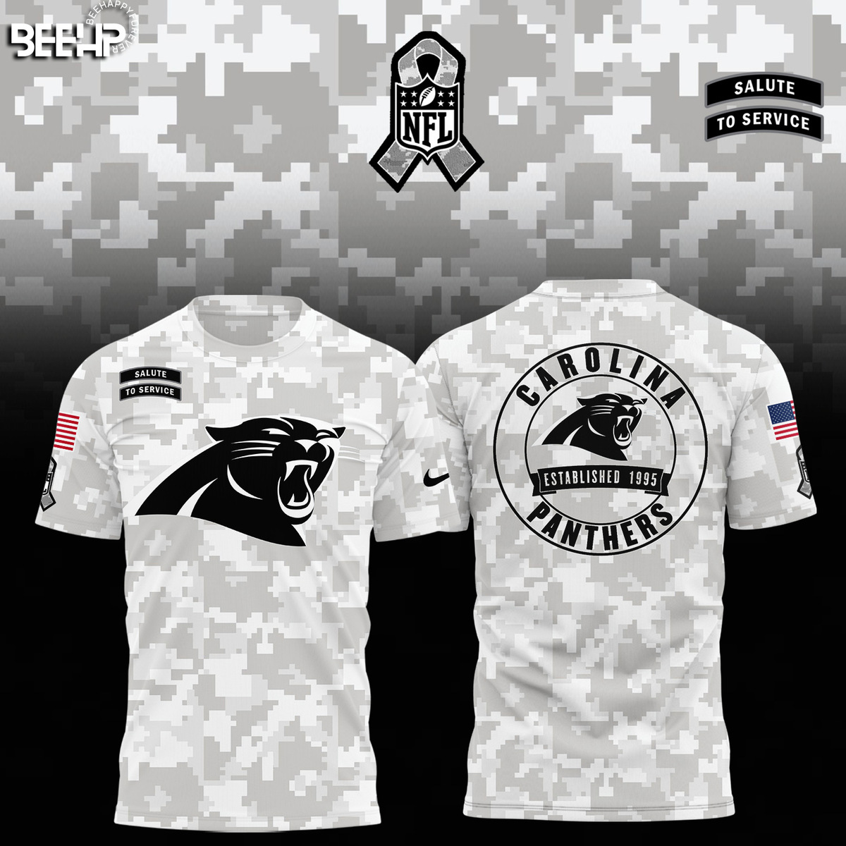 Carolina Panthers Camo Salute to Service Combo - Famjoys Carolina Panthers Camo Salute to Service Combo - Famjoys