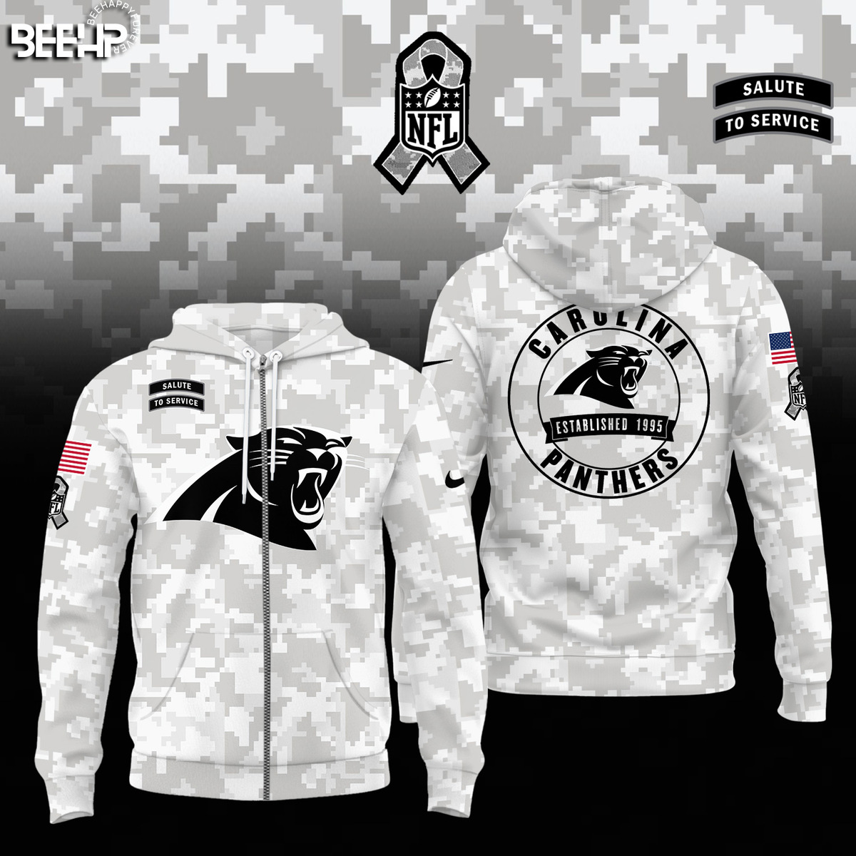 Carolina Panthers Camo Salute to Service Combo - Famjoys Carolina Panthers Camo Salute to Service Combo - Famjoys