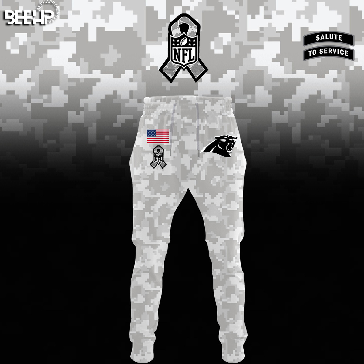 Carolina Panthers Camo Salute to Service Combo - Famjoys Carolina Panthers Camo Salute to Service Combo - Famjoys