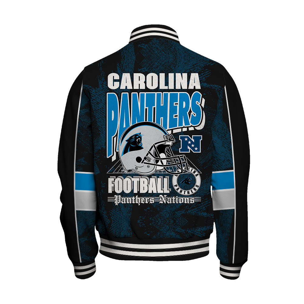 Carolina Panthers - Cheering Symbols Unisex Varsity Jacket - Famjoys Carolina Panthers - Cheering Symbols Unisex Varsity Jacket - Famjoys