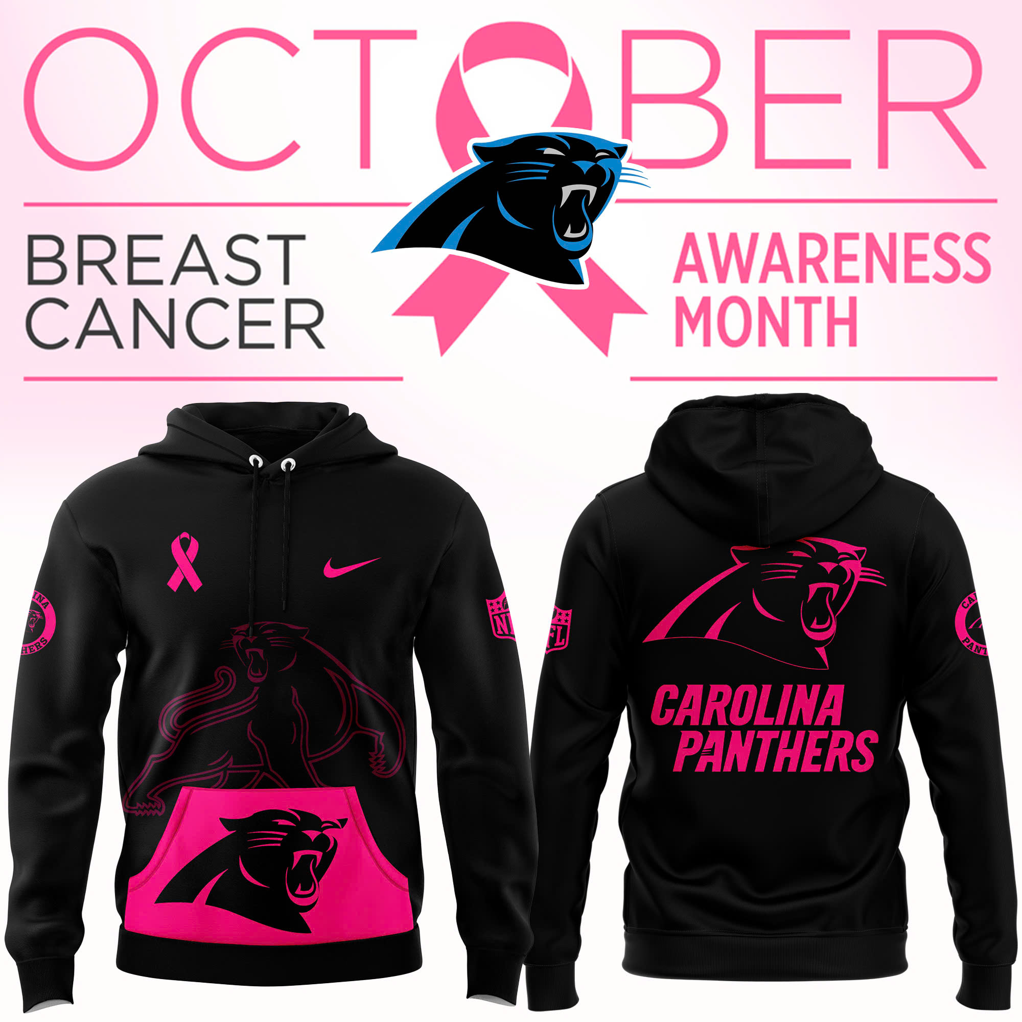 Carolina Panthers Crucial Catch Club Pullover Hoodie - Famjoys Carolina Panthers Crucial Catch Club Pullover Hoodie - Famjoys