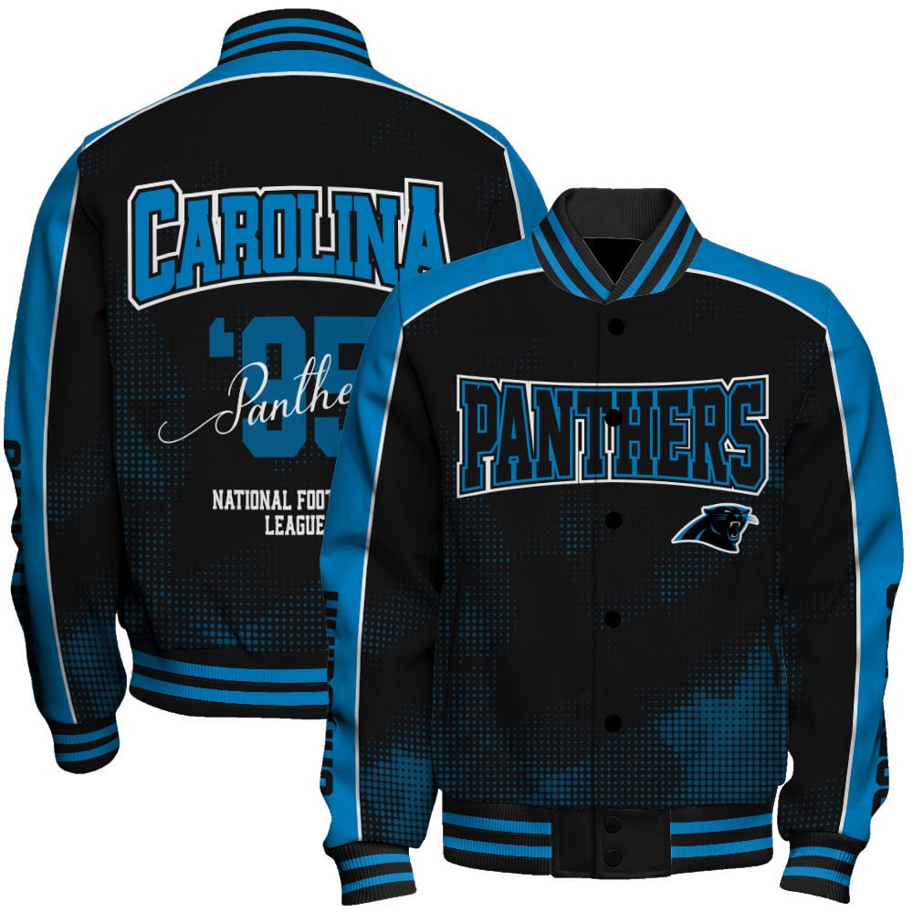 Carolina Panthers - Heart Beats In Unison Unisex Varsity Jacket