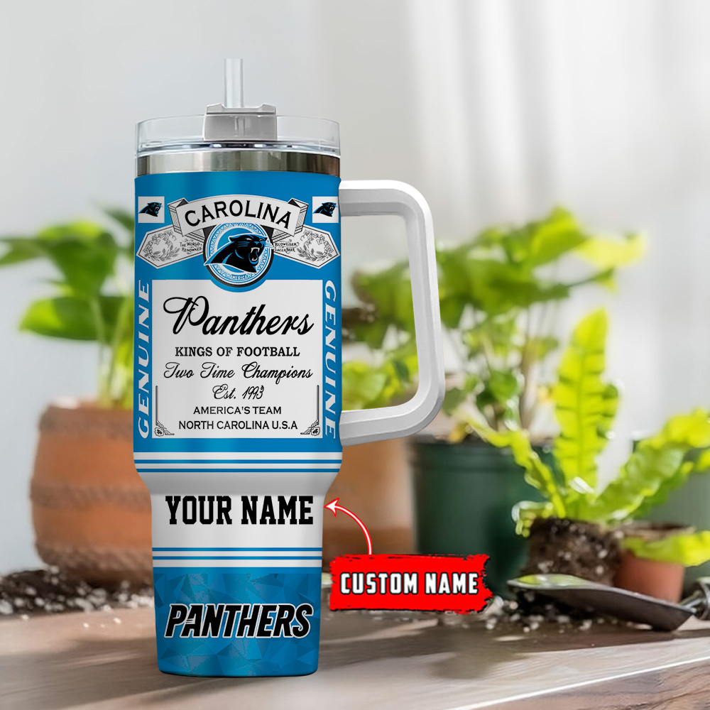 Carolina Panthers-Kings of Football Personalized Tumbler 40Oz-SP02012405ID06DS02 - Famjoys Carolina Panthers-Kings of Football Personalized Tumbler 40Oz-SP02012405ID06DS02 - Famjoys