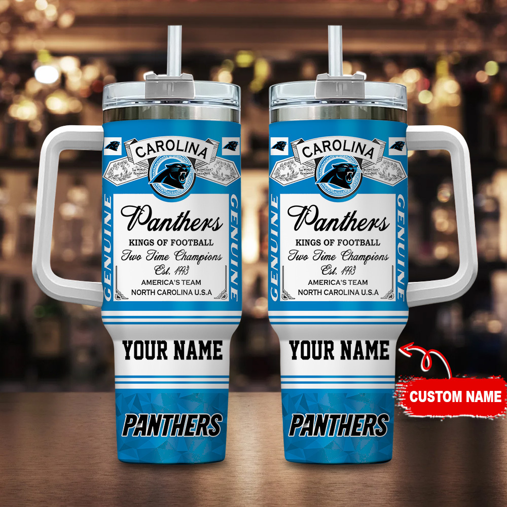 Carolina Panthers-Kings of Football Personalized Tumbler 40Oz-SP02012405ID06DS02 - Famjoys Carolina Panthers-Kings of Football Personalized Tumbler 40Oz-SP02012405ID06DS02 - Famjoys