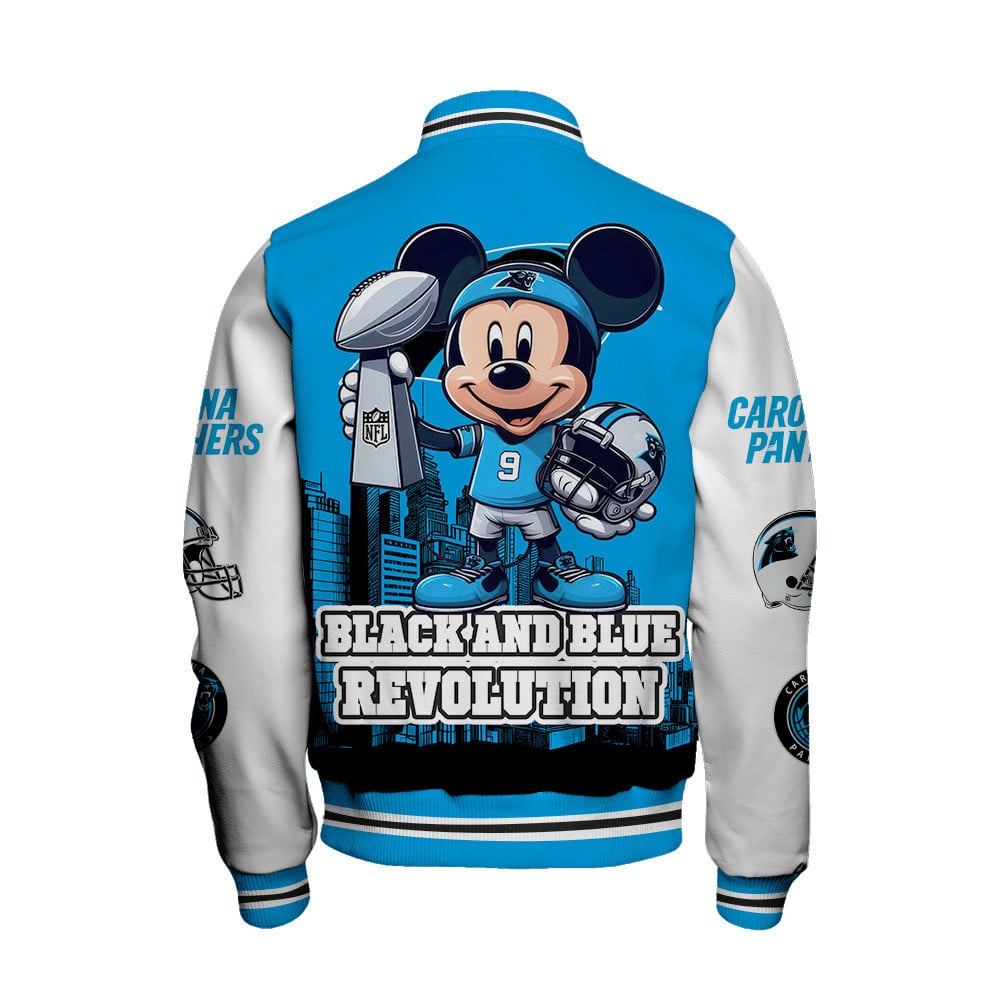 Carolina Panthers National Football League Varsity Jacket STM V5 - Famjoys Carolina Panthers National Football League Varsity Jacket STM V5 - Famjoys