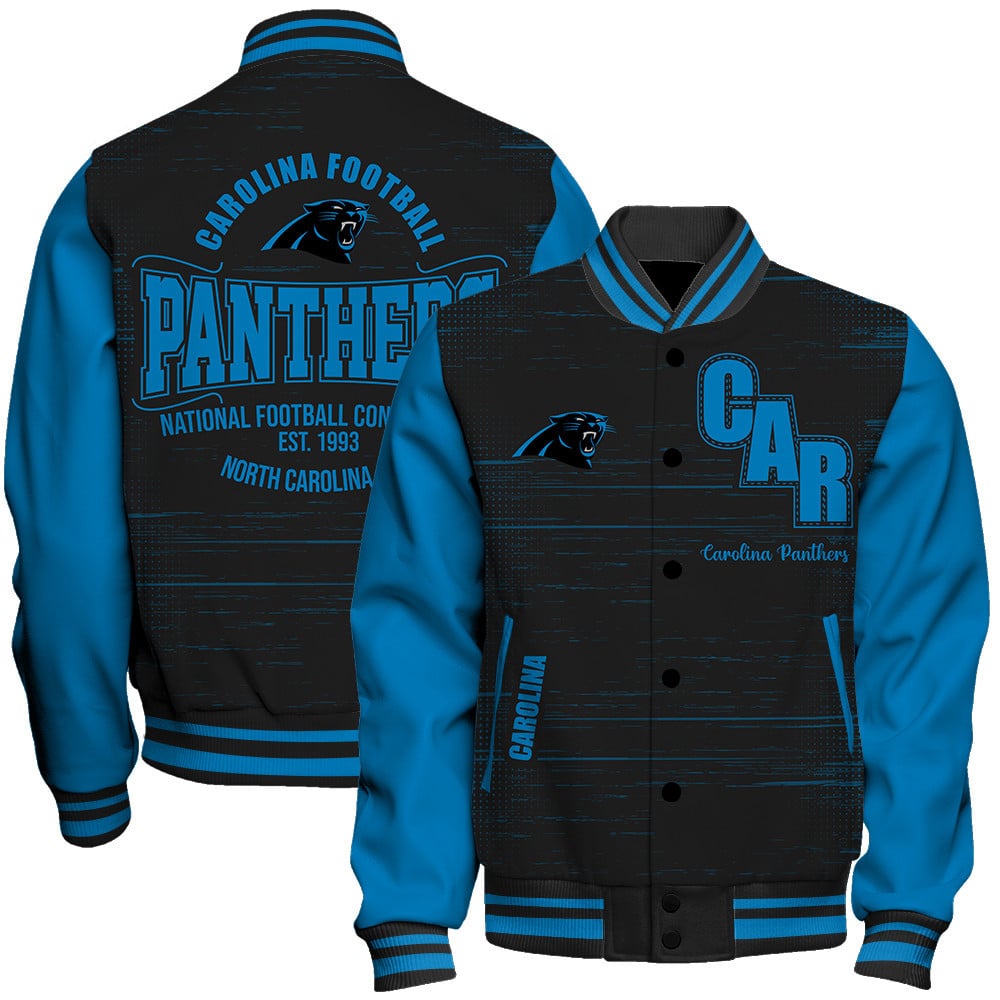 Carolina Panthers - Proud Of The Shirt Unisex Varsity Jacket - Famjoys Carolina Panthers - Proud Of The Shirt Unisex Varsity Jacket - Famjoys
