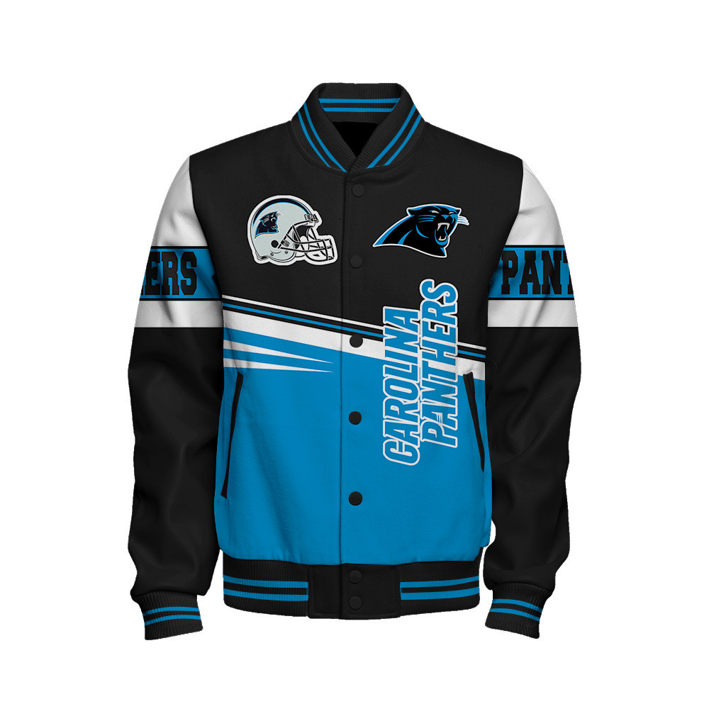 Carolina Panthers - Second Family Unisex Varsity Jacket - Famjoys Carolina Panthers - Second Family Unisex Varsity Jacket - Famjoys