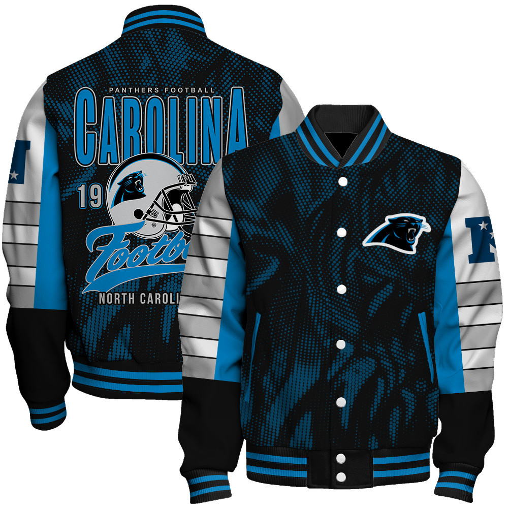Carolina Panthers - Wear Your Passion Unisex Varsity Jacket - Famjoys Carolina Panthers - Wear Your Passion Unisex Varsity Jacket - Famjoys