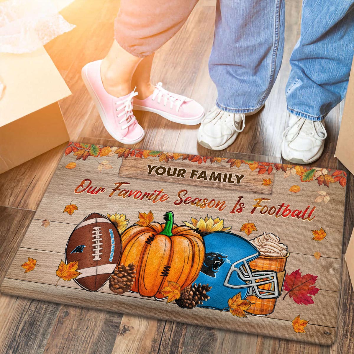 Carolina PanthersOur Favorite Season is Football Doormat - Famjoys Carolina PanthersOur Favorite Season is Football Doormat - Famjoys