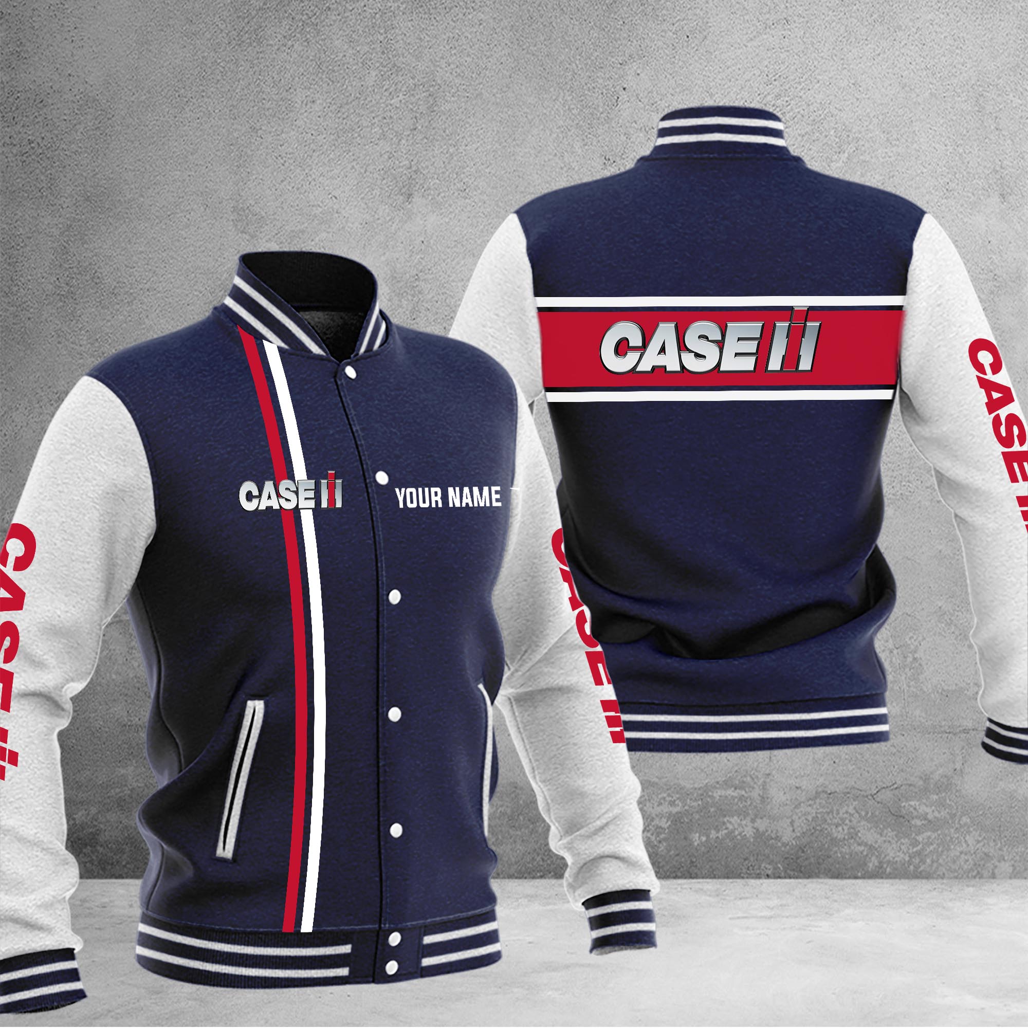 Case IH Baseball Jacket - Famjoys Case IH Baseball Jacket - Famjoys