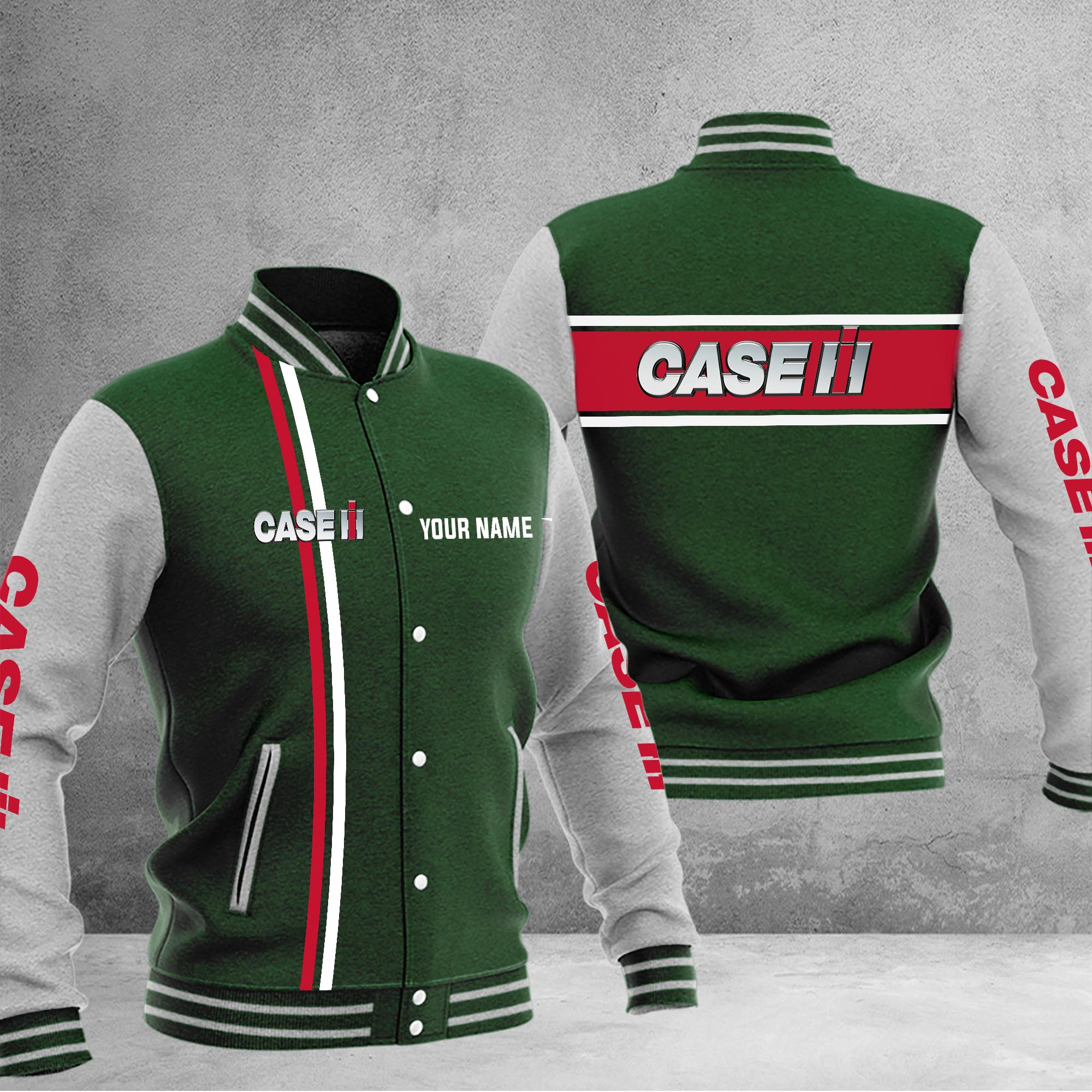 Case IH Baseball Jacket - Famjoys Case IH Baseball Jacket - Famjoys