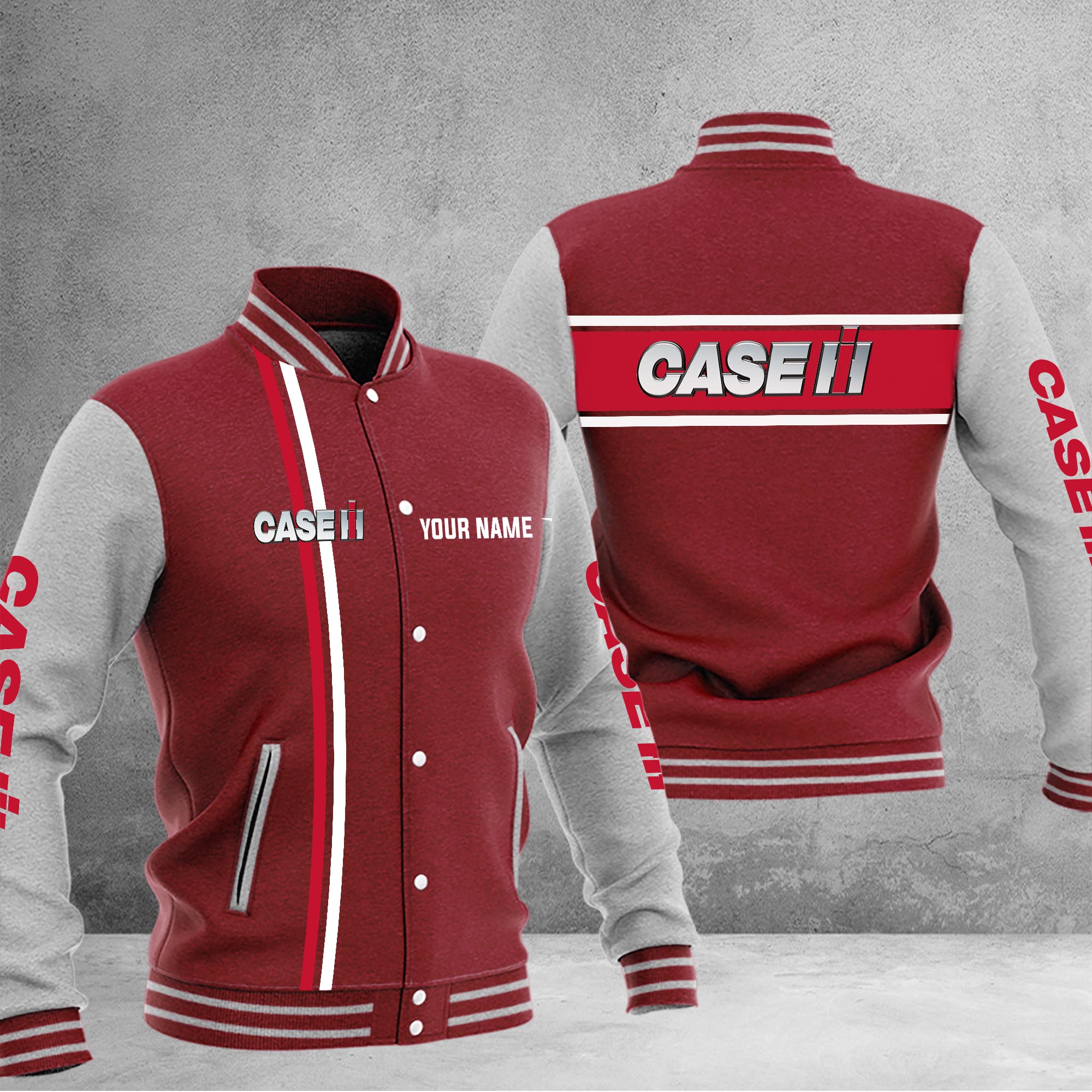 Case IH Baseball Jacket - Famjoys Case IH Baseball Jacket - Famjoys