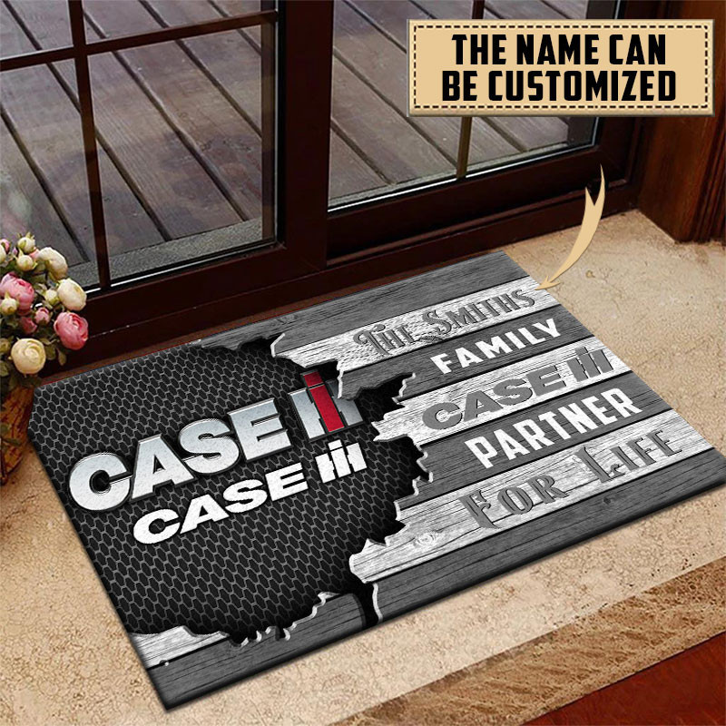 Case IH Doormat Custom Name, Multicolor - Famjoys Case IH Doormat Custom Name, Multicolor - Famjoys