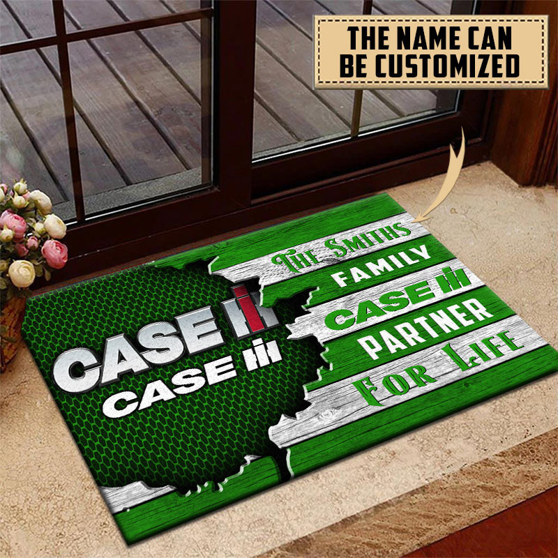 Case IH Doormat Custom Name, Multicolor - Famjoys Case IH Doormat Custom Name, Multicolor - Famjoys