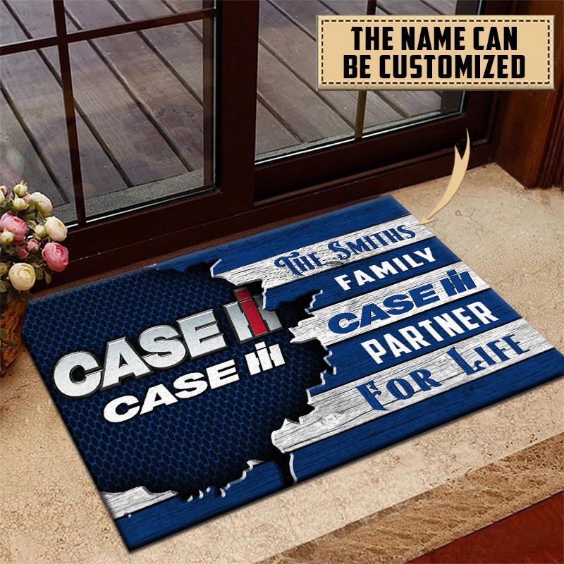 Case IH Doormat Custom Name, Multicolor - Famjoys Case IH Doormat Custom Name, Multicolor - Famjoys